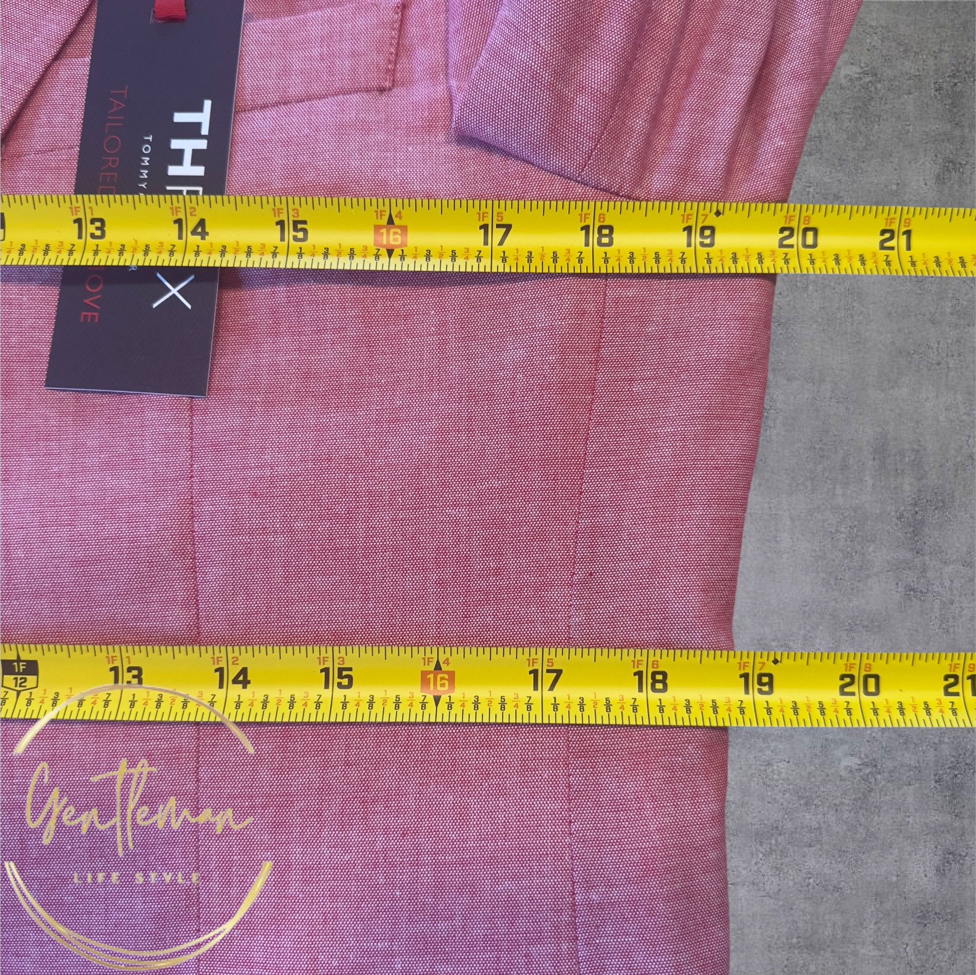 Tommy Hilfiger TOMMY HILFIGER Mens Blazer Sport Coat Jacket 40R Pink Size 38R - 5 Thumbnail