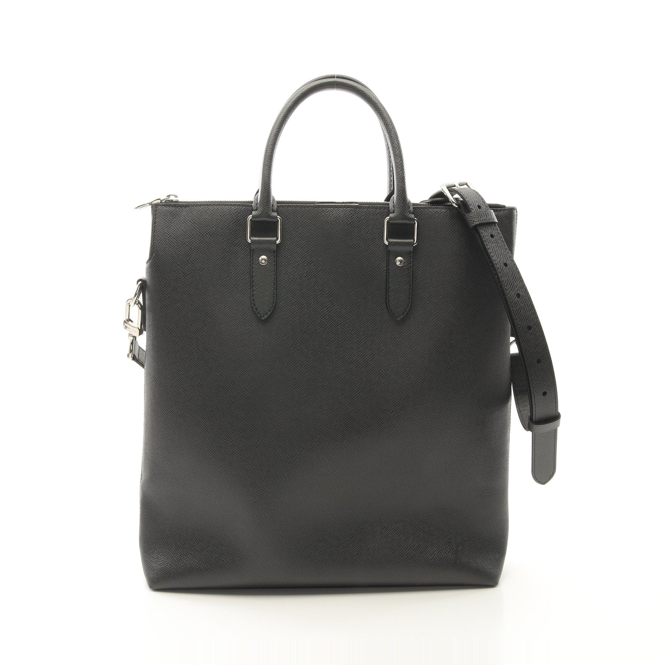 Louis Vuitton Louis Vuitton Anton Tote Taiga Noir Bag Handbag Leather Black Size ONE SIZE - 1 Thumbnail