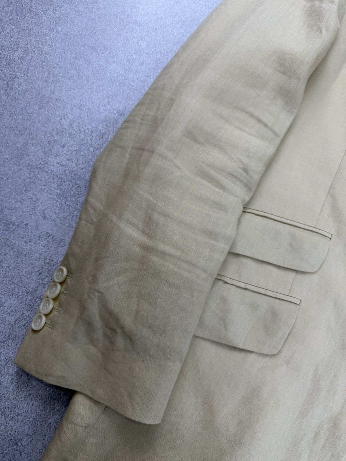 Other Cordings Piccadilly London Linen Blazer Cream Beige Size 40R Size 40R - 8 Thumbnail