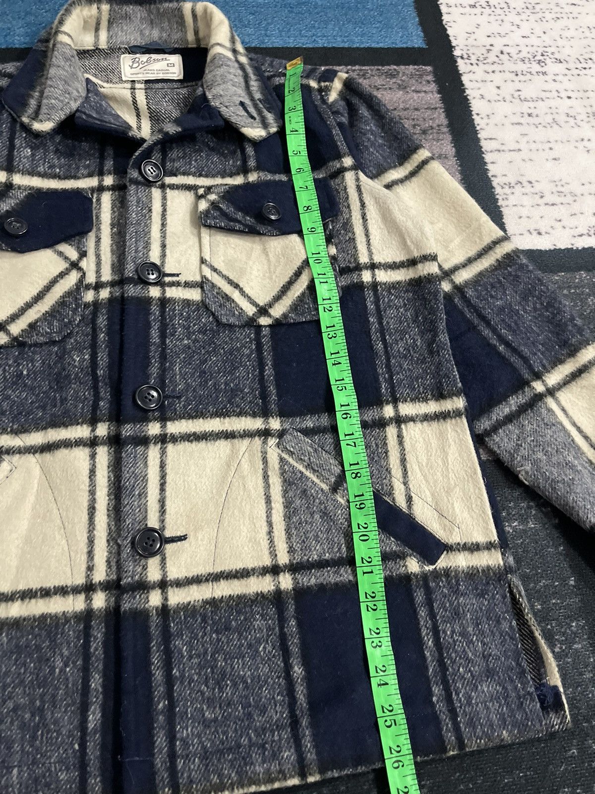 Vintage Vintage Bobson Button Plaid Wool Jacket Size US M / EU 48-50 / 2 - 14 Thumbnail