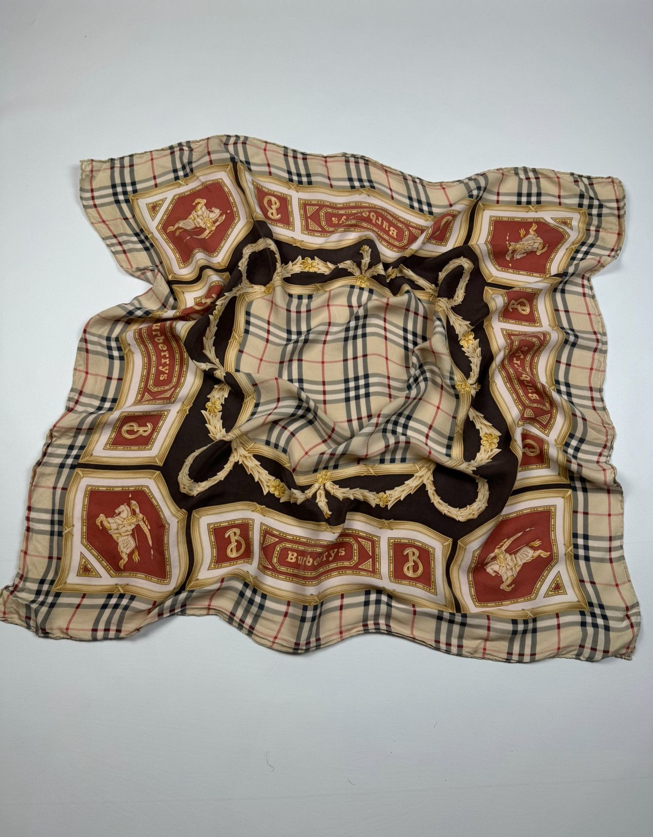 Burberry Burberry Nova Check Silk Scarf Size ONE SIZE - 1 Thumbnail