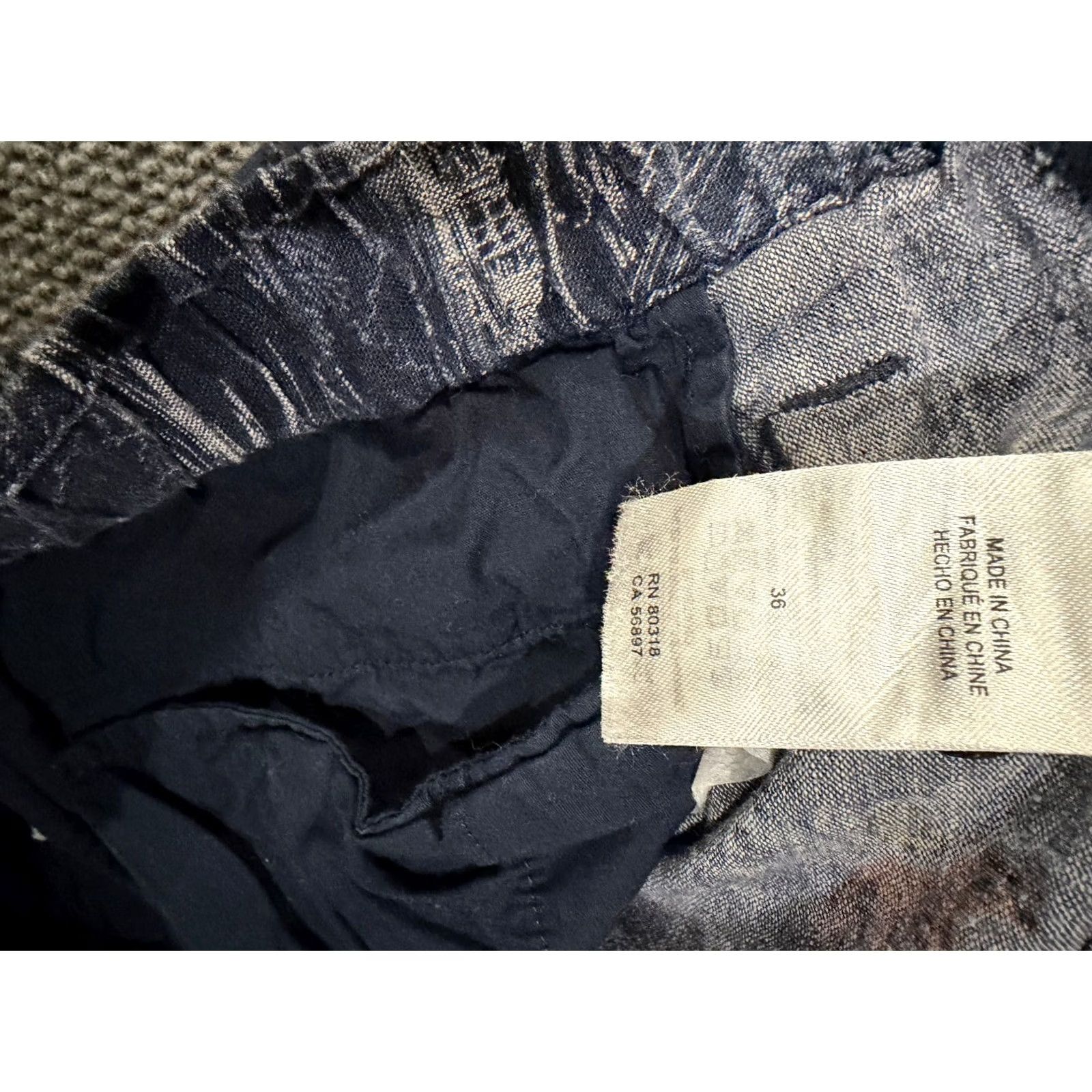 Lucky Brand Lucky Brand Shorts Mens 36 Blue Tropical Surf Print Linen Blend Chino Casual Sl a sh Pockets Regular Size US 36 / EU 52 - 5 Thumbnail