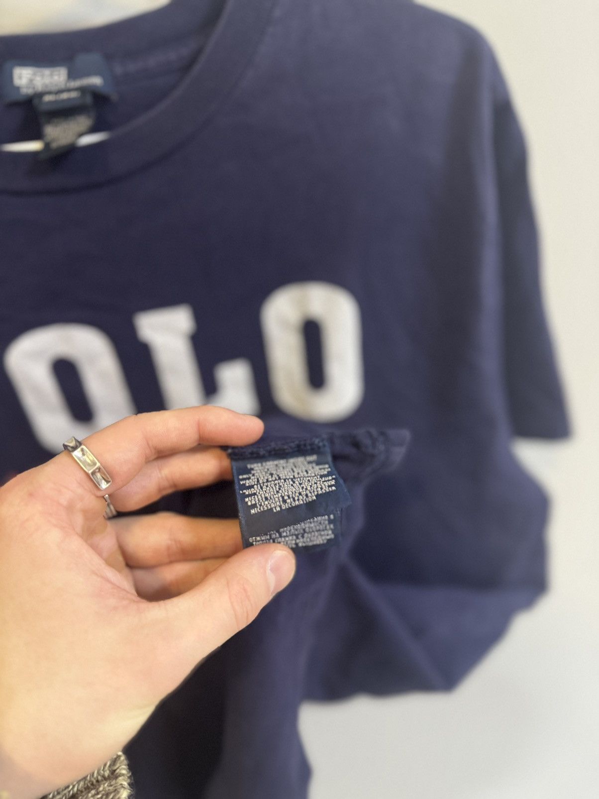 Polo Ralph Lauren × Vintage Vintage Polo Ralph Lauren USA logo distressed tee Size US XL / EU 56 / 4 - 5 Thumbnail