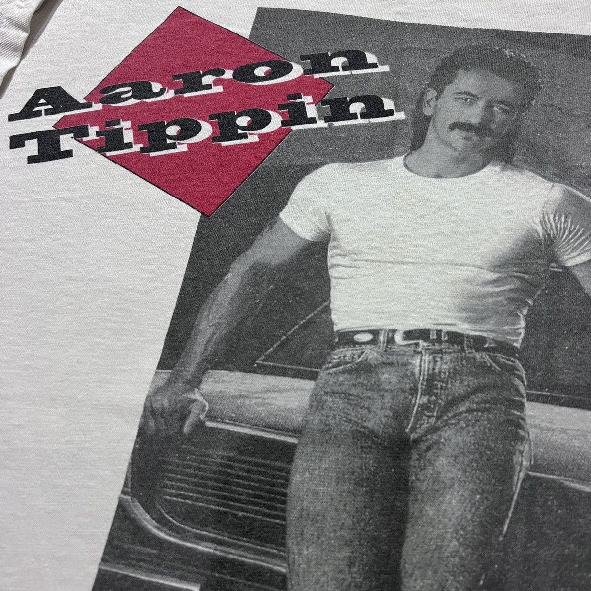Band Tees Vintage 90s Aaron Tippin Tee XL Country music winterland Size US XL / EU 56 / 4 - 3 Thumbnail