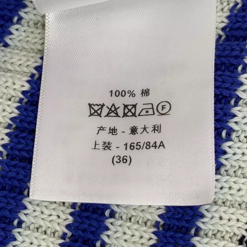 Dior Dior Color-blocked striped letter inlaid cotton round-neck Size XS / US 0-2 / IT 36-38 - 7 Thumbnail