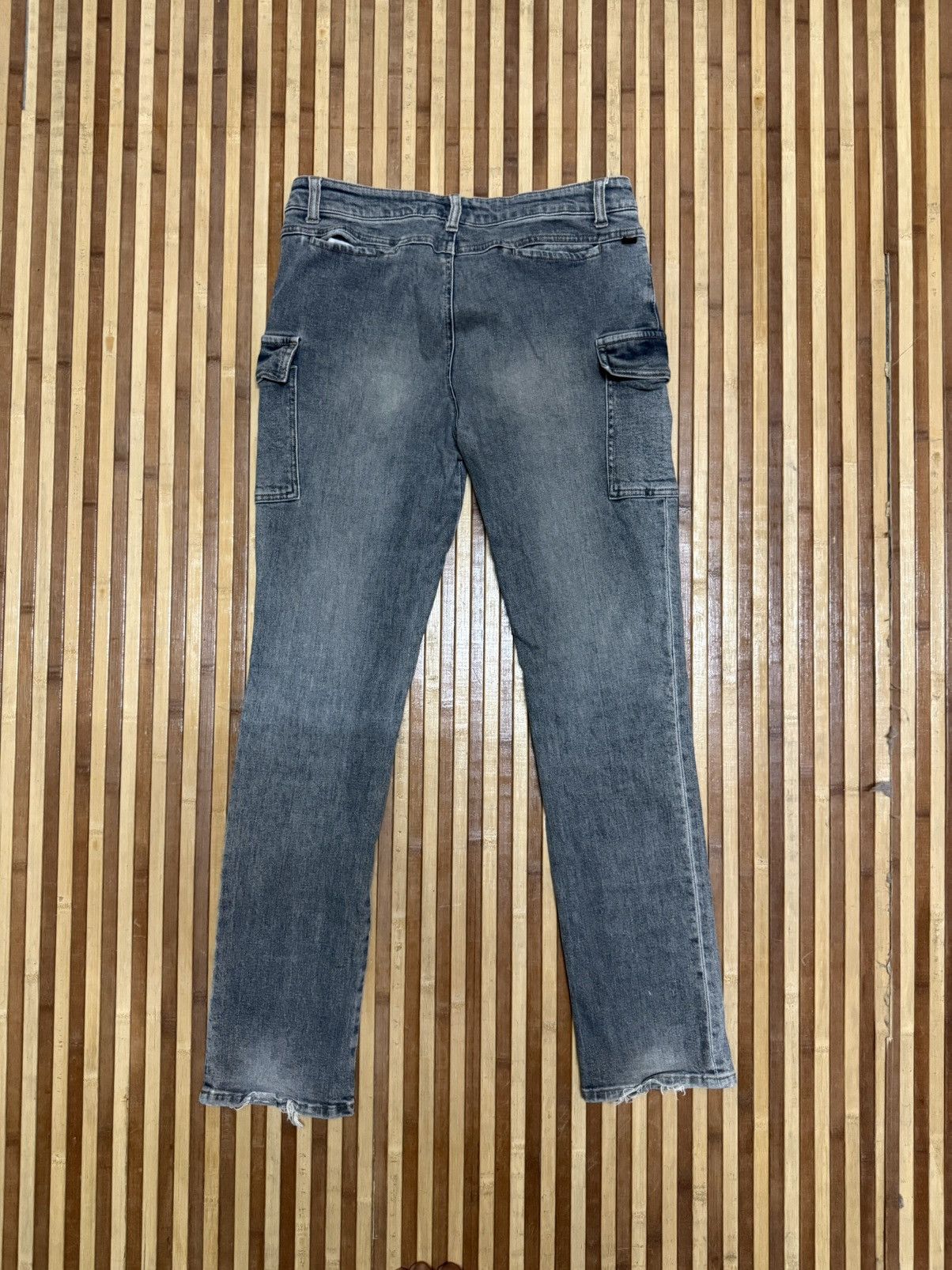 Japanese Brand Daily Topics Japanese brand Denim Cargo Pants Y2K Style W Size US 31 - 5 Thumbnail