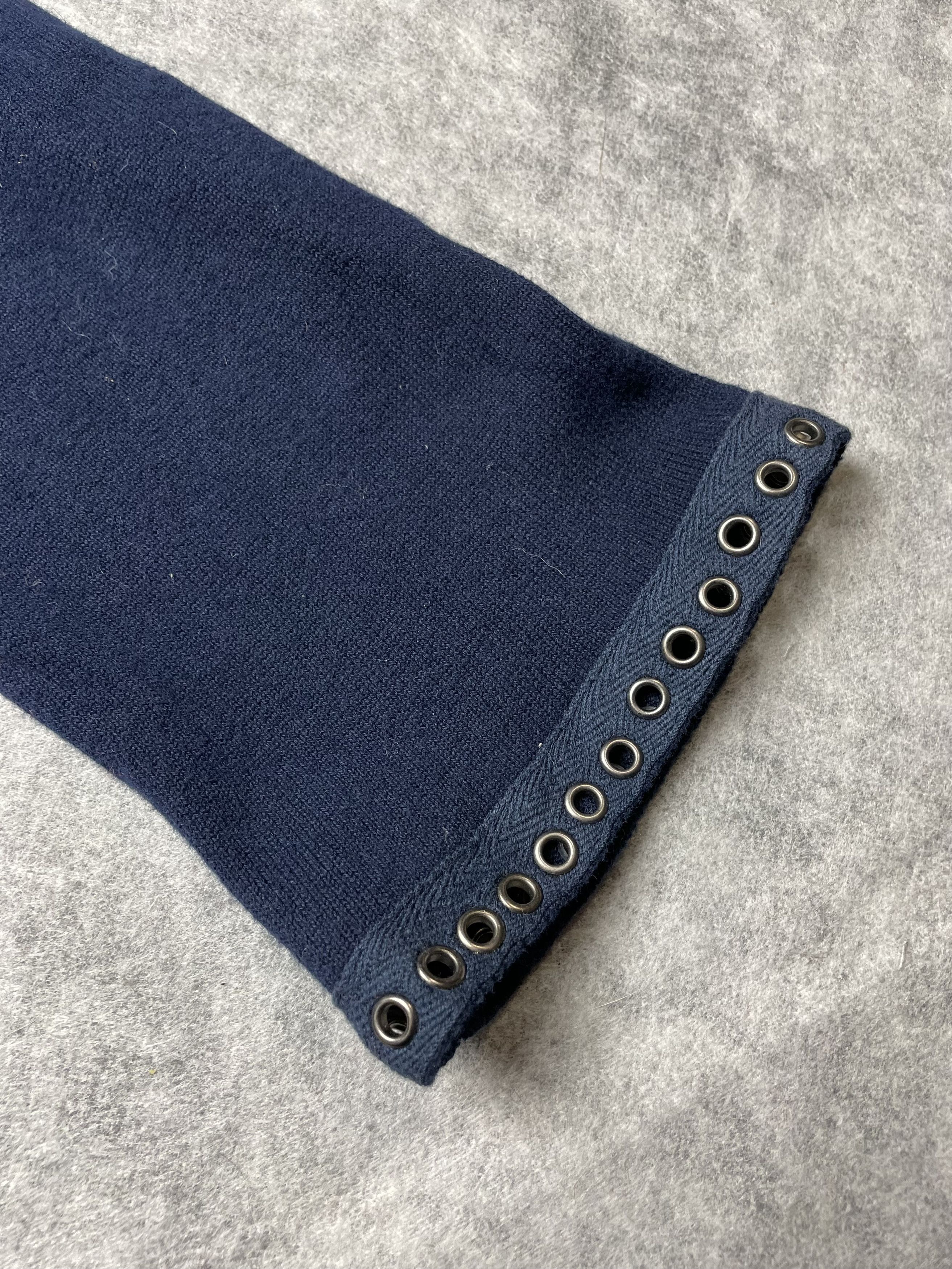 Zadig & Voltaire Zadig & Voltaire Navy Blue Cotton Open Coat Cardigan Size M / US 6-8 / IT 42-44 - 7 Thumbnail