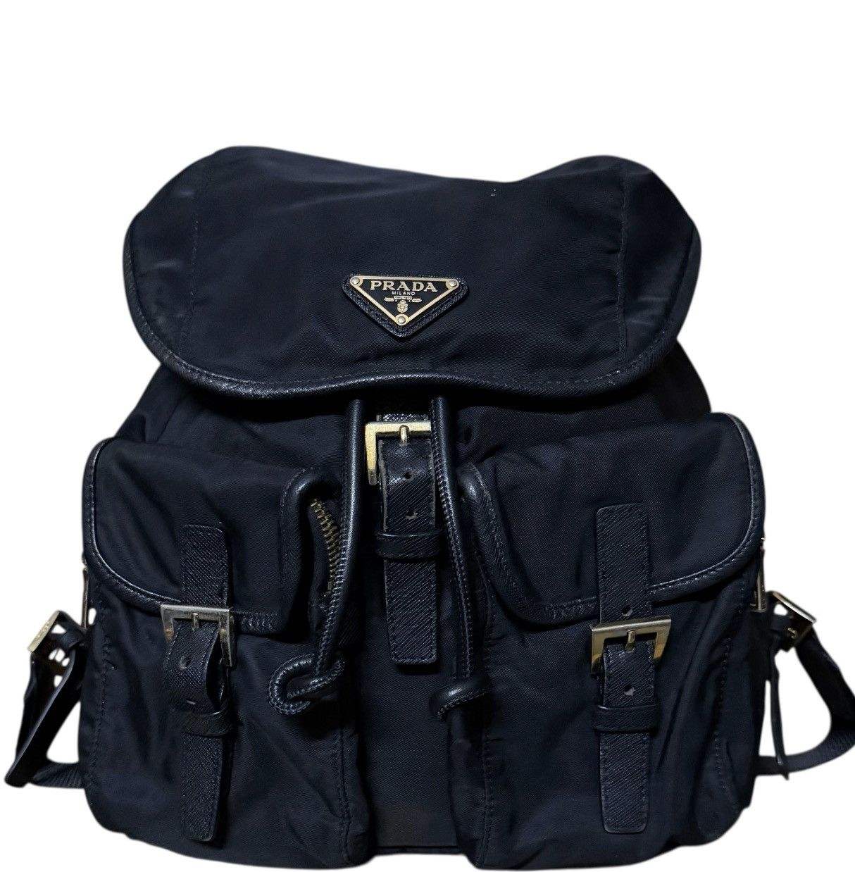 Prada PRADA Nylon Bagpack Black Size ONE SIZE - 1 Thumbnail