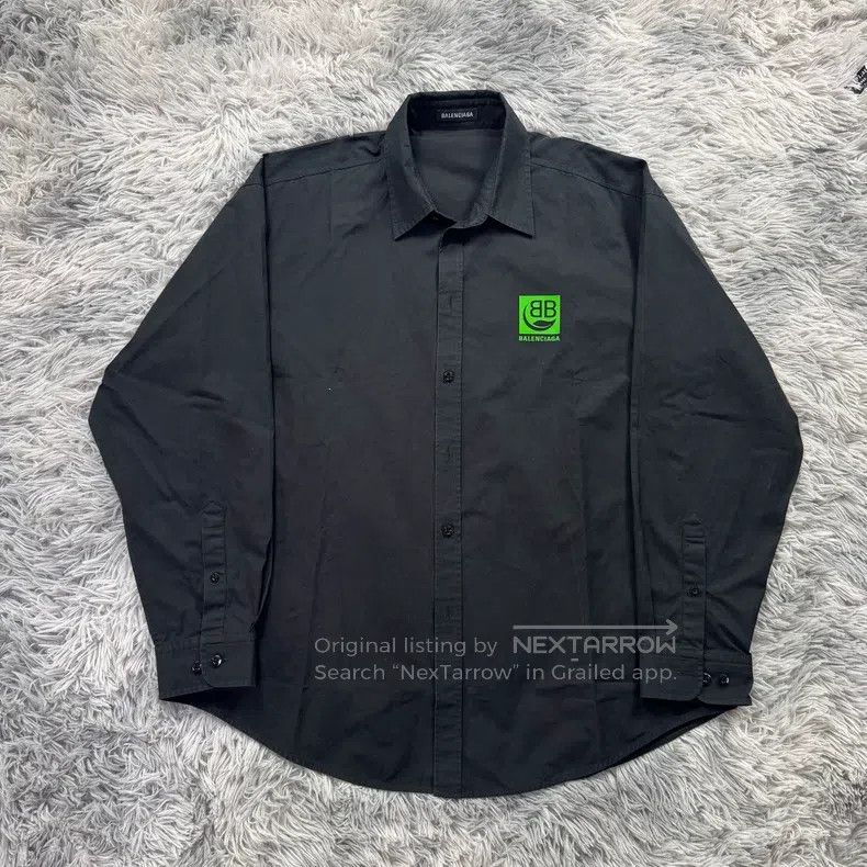 Balenciaga Balenciaga size 37 Wheat Pattern Shirt Size US S / EU 44-46 / 1 - 1 Thumbnail