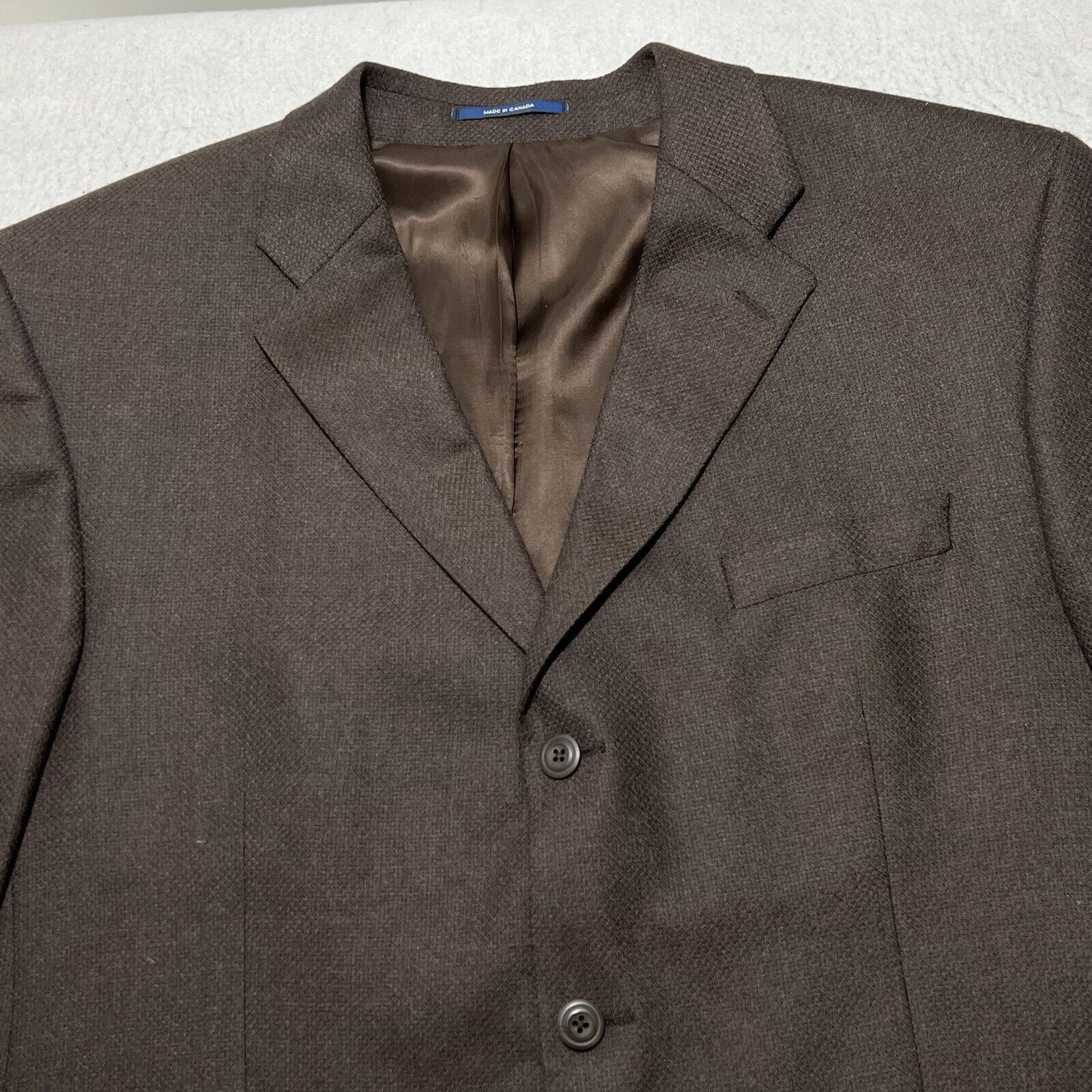 Other Portofino Gage Wool Brown Career Suit Jacket Sport Coat Size 48L - 2 Thumbnail