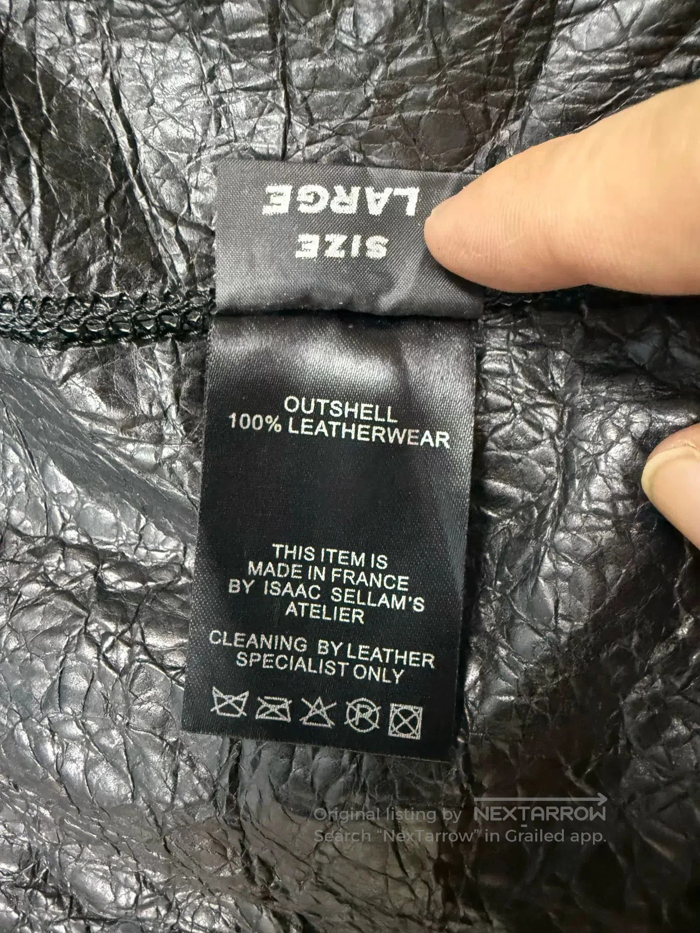 Isaac Sellam Experience Isaac Sellam Crinkled Leather Blazer. Size US M / EU 48-50 / 2 - 6 Thumbnail