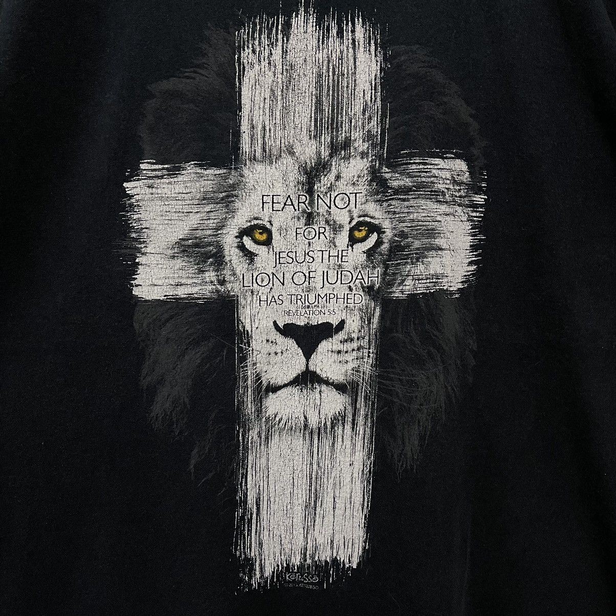 Rap Tees Vintage Jesus The Lion Of Judah Tshirt Size US XL / EU 56 / 4 - 2 Thumbnail