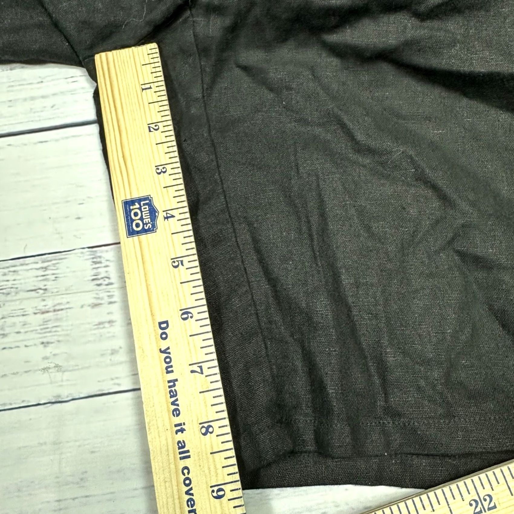 Vintage Jaclyn Smith Womens Chino Flat Front Linen Rayon Blend Black 1X Plus Size Chino Clothing Womens 1X Black Jaclyn Smith Size 40" / US 18 - 5 Thumbnail