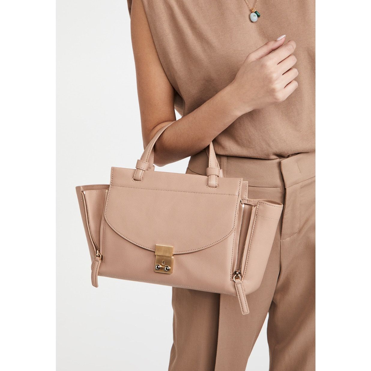 3.1 Phillip Lim NWT 3.1 Phillip Lim Small Pashli Satchel Praline Tan Size ONE SIZE - 2 Thumbnail