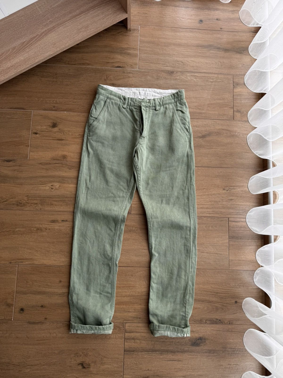 Freitag × Vintage Vintage Freitag E550 Indigo Green Selvedge Workwear Pants Size US 28 / EU 44 - 1 Thumbnail
