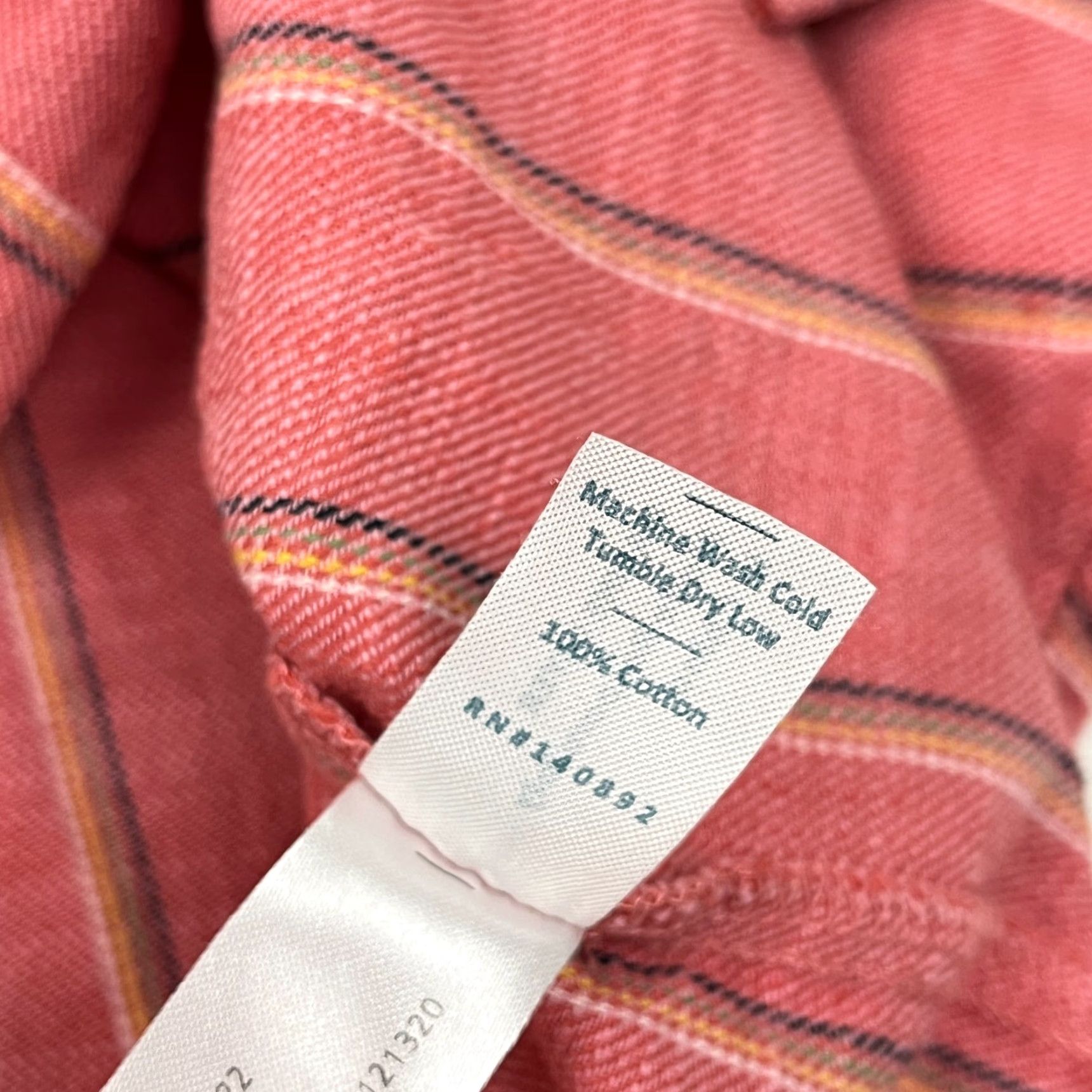 Marine Layer Marine Layer Shirt Mens L Red Pink Striped Button Up Summer Vacation Prep Size US L / EU 52-54 / 3 - 7 Thumbnail