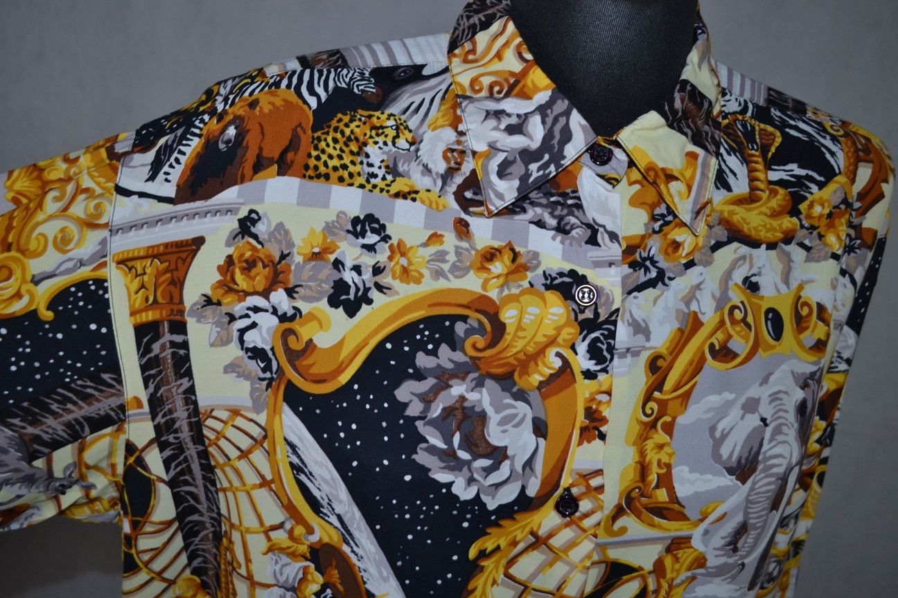Japanese Brand × Kenzo Vintage 90s Kenzo Jungle Alloverprint Shirt 100% Viscose L Size L / US 10 / IT 46 - 7 Thumbnail