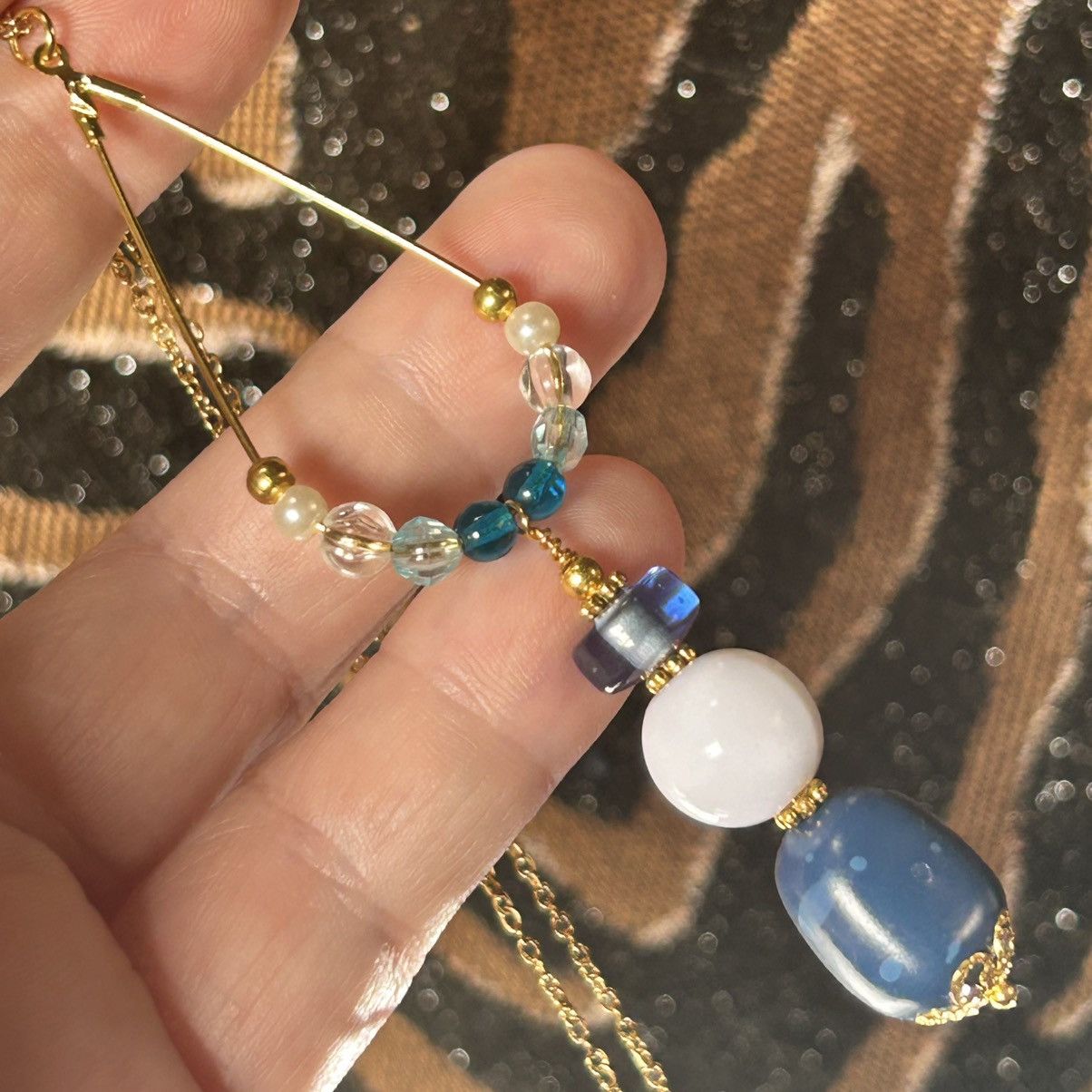 Handmade Handcrafted vintage bead changeable charm pendant necklace Size ONE SIZE - 1 Thumbnail