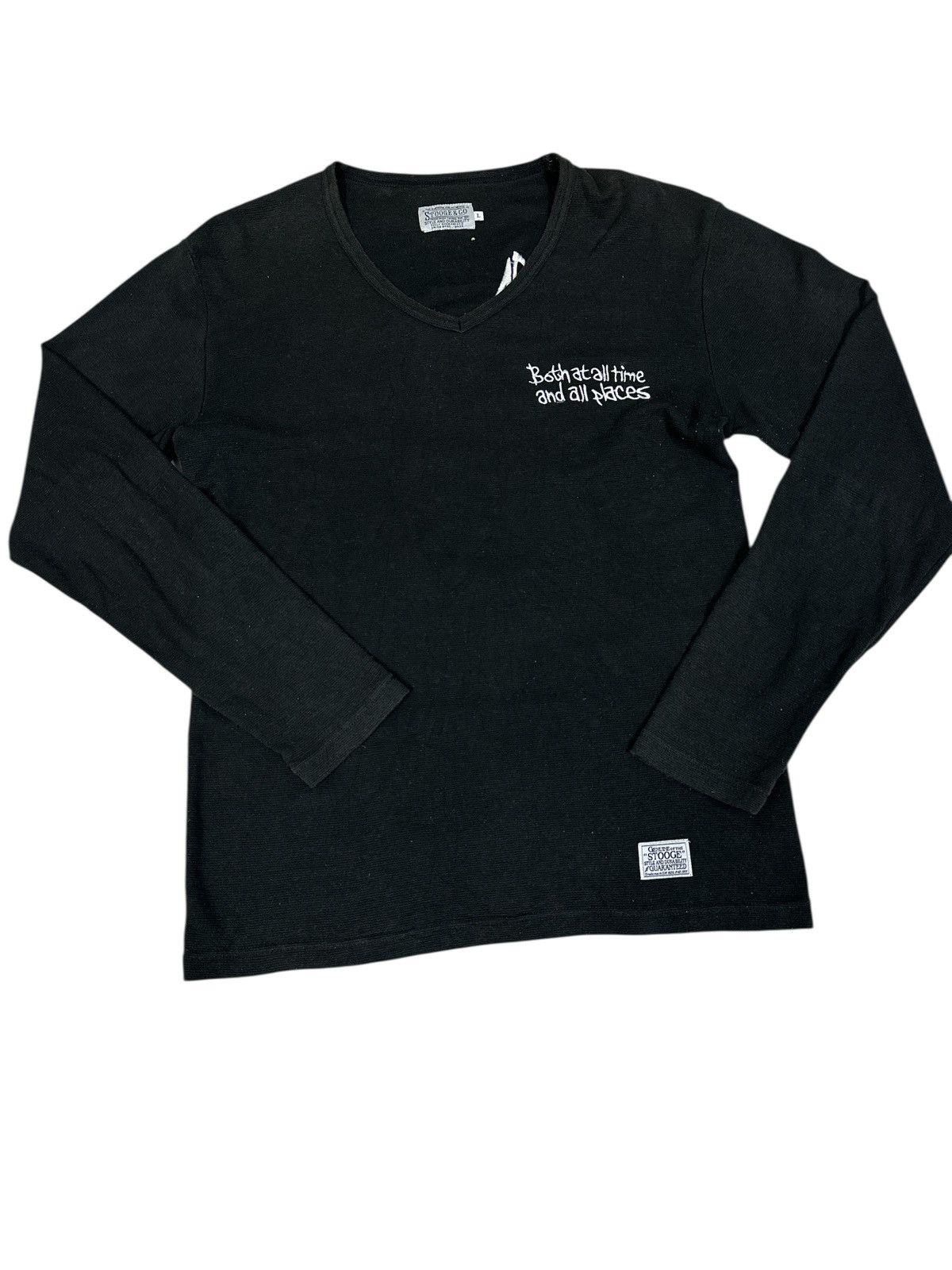 Japanese Brand Union Made V Neck Skate Long Sleeve💥🎌 Size US M / EU 48-50 / 2 - 2 Thumbnail
