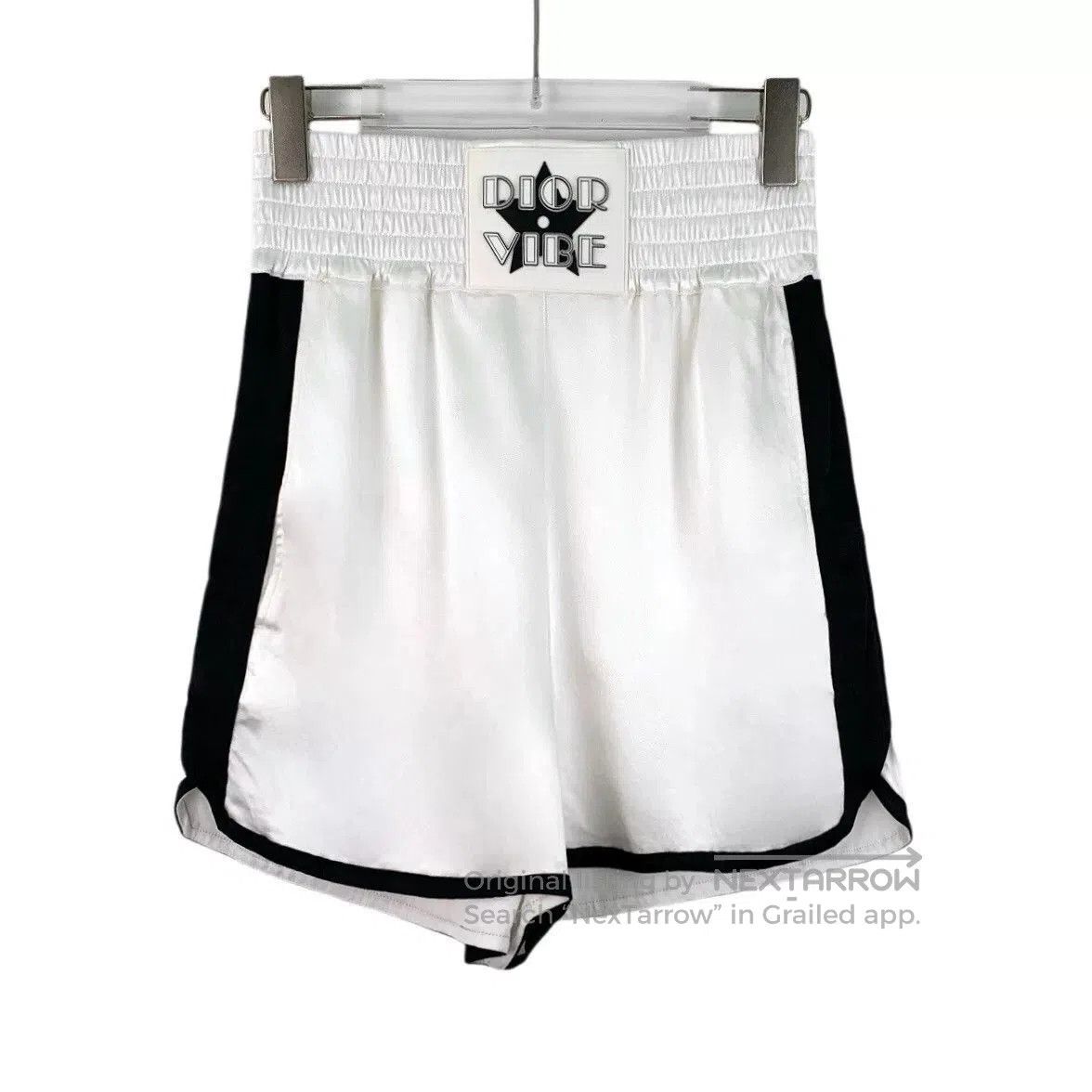 Dior white logo elastic waist casual shorts. Size 28" / US 6 / IT 42 - 1 Thumbnail