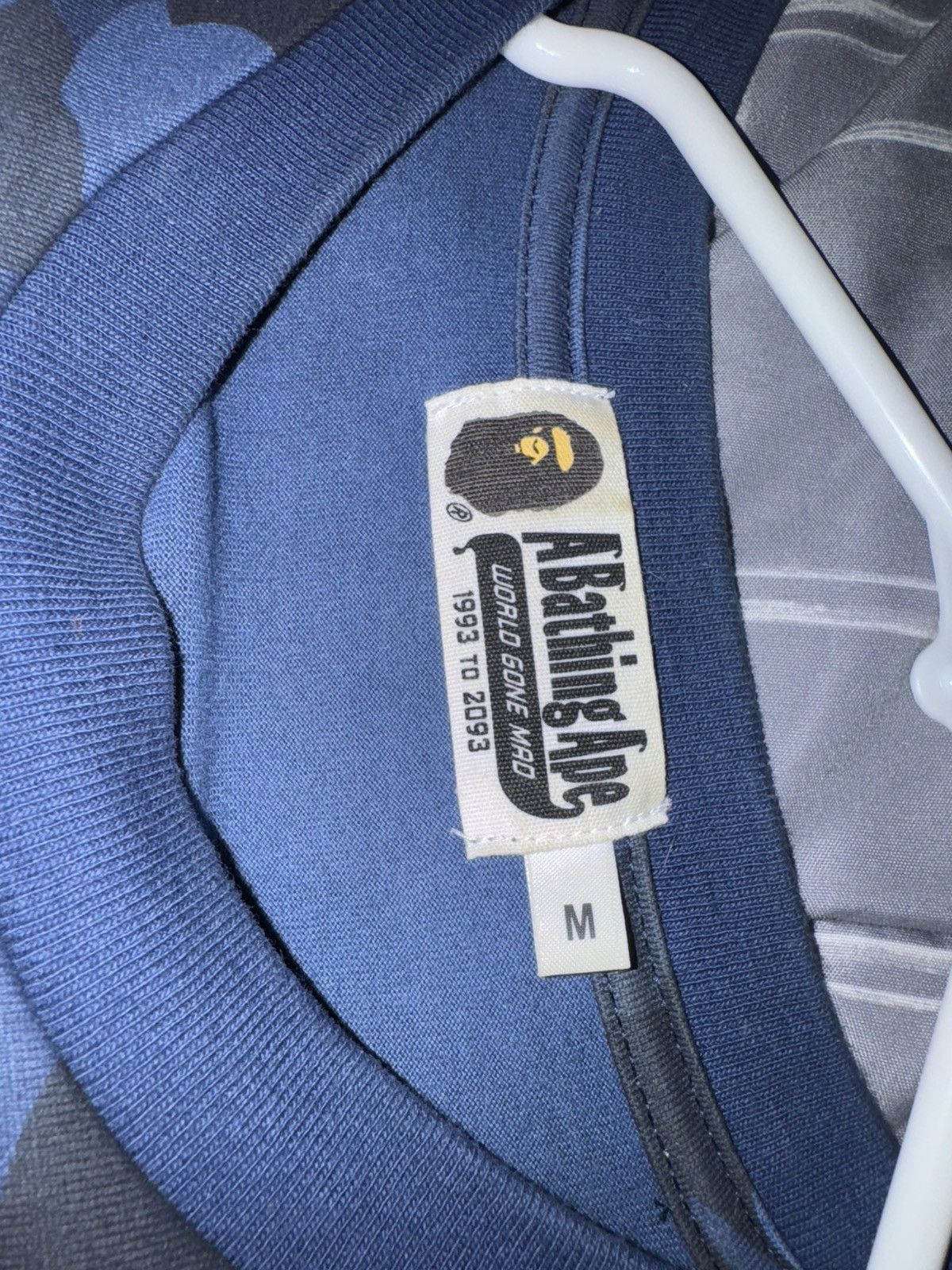 Bape RARE Bape Navy Color Camo Ape Head Relaxed Fit Tee Size US M / EU 48-50 / 2 - 5 Thumbnail