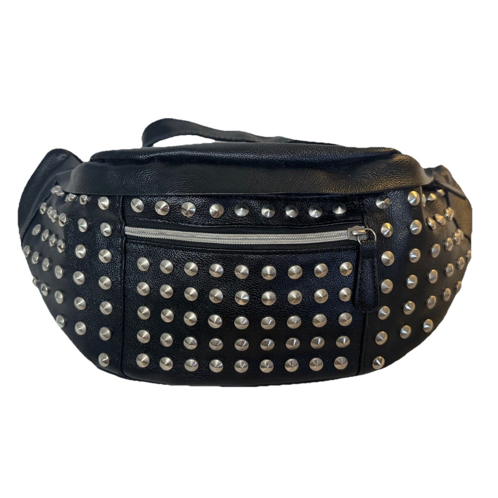 Other Jumbo Spike Studded Crossbody Bag Sling Goth Steampunk Moto Size ONE SIZE - 1 Thumbnail