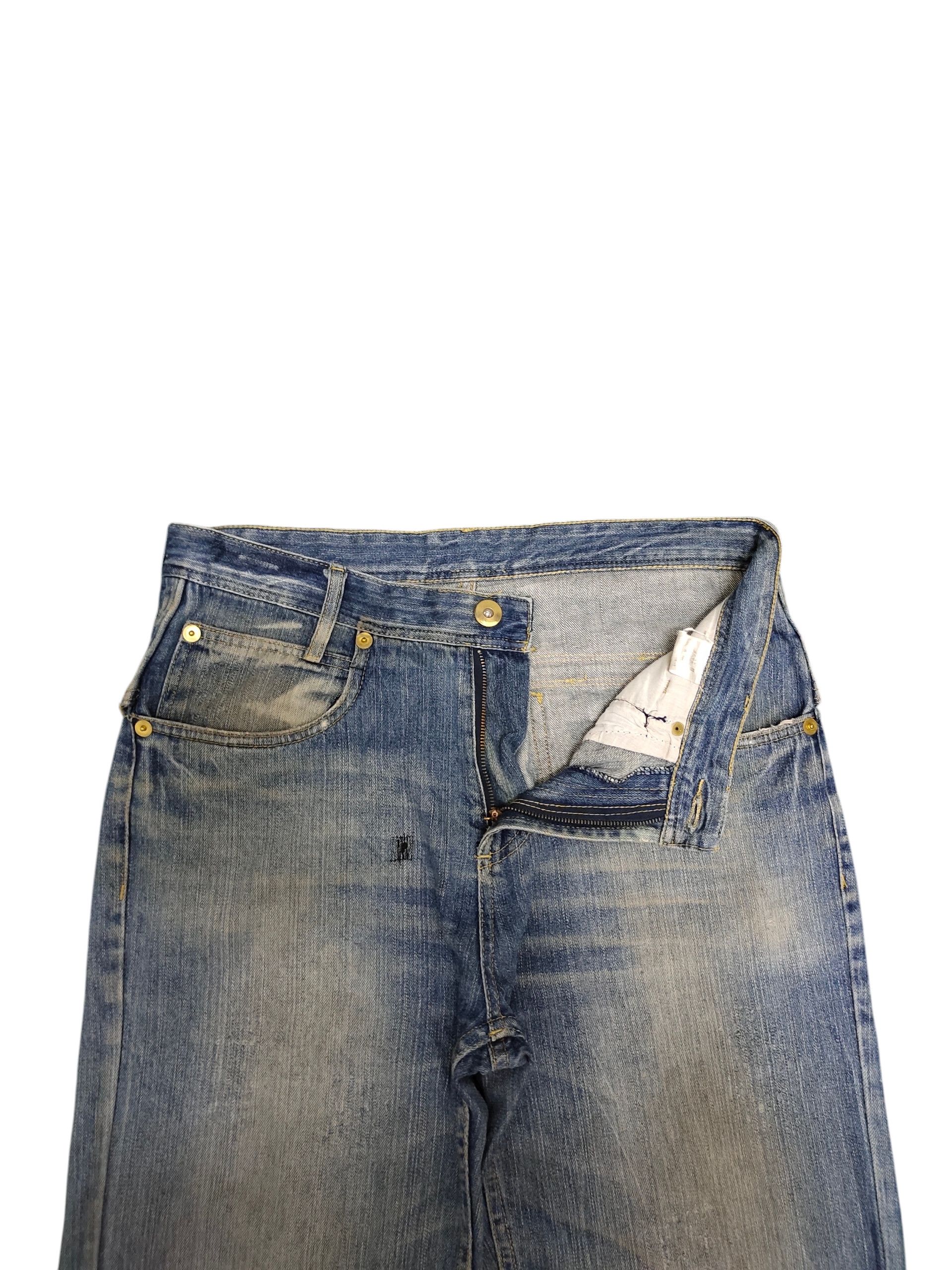 Comme des Garcons × Undercover Japanese Brand Zipper Pocket Clawmark Distress Denim Jeans Size US 34 / EU 50 - 7 Thumbnail