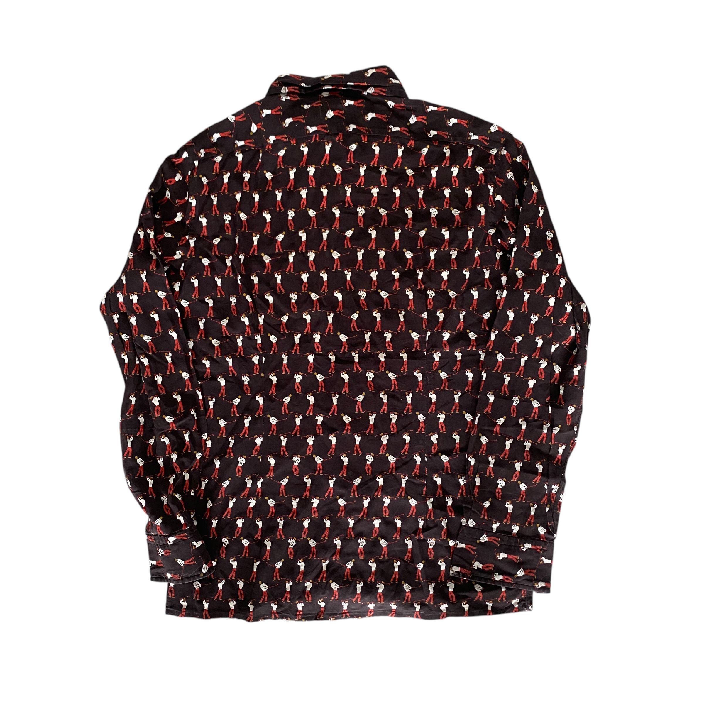 Gucci Vintage Gucci Golf Full Print Button Ups Size L / US 10 / IT 46 - 3 Thumbnail