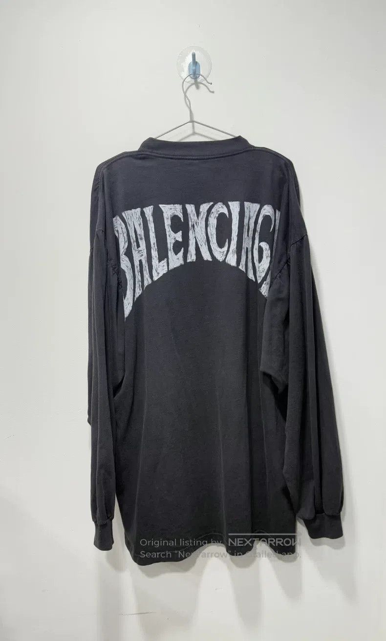 Balenciaga Balenciaga Black Sunset Eiffel Tower Long Sleeve Size US XL / EU 56 / 4 - 2 Thumbnail