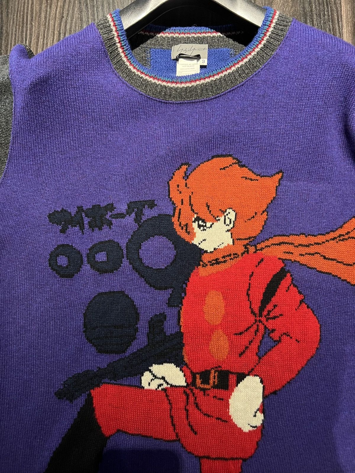 Yohji Yamamoto Yohji Yamamoto POUR HOMME AW07 ‘Cyborg009’ Graphic Knit Size US L / EU 52-54 / 3 - 4 Thumbnail