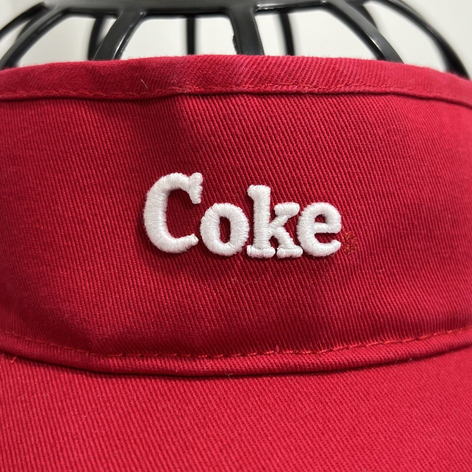 Coca Cola Coca-Cola Coke Visor Strapback Soda Logo Red American Needle Size ONE SIZE - 3 Thumbnail
