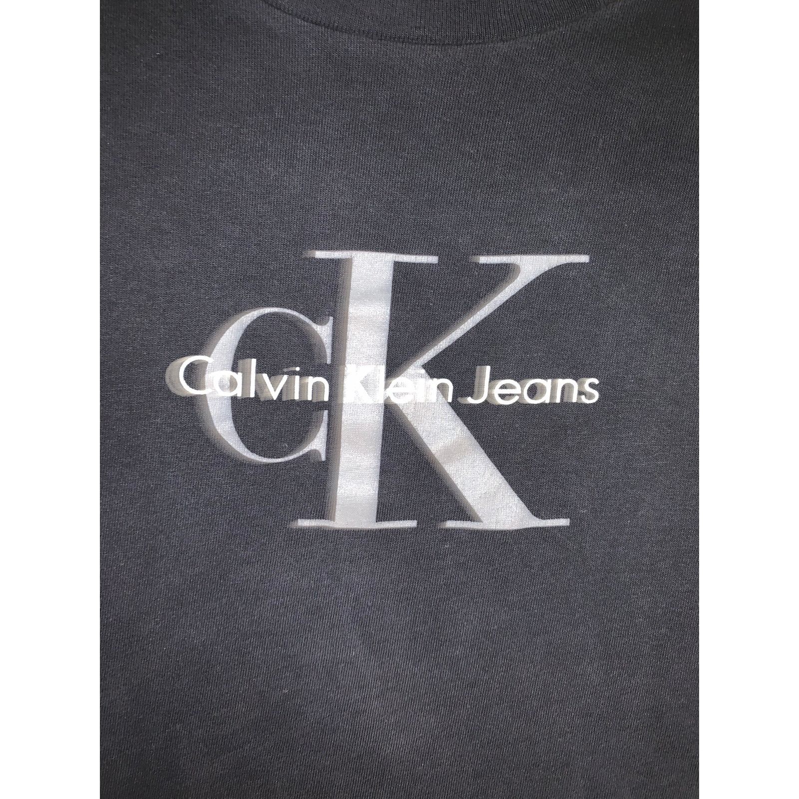 Calvin Klein Vintage 90s Calvin Klein Jeans Spell Out Tee Black XL Mexico Size US XL / EU 56 / 4 - 4 Thumbnail