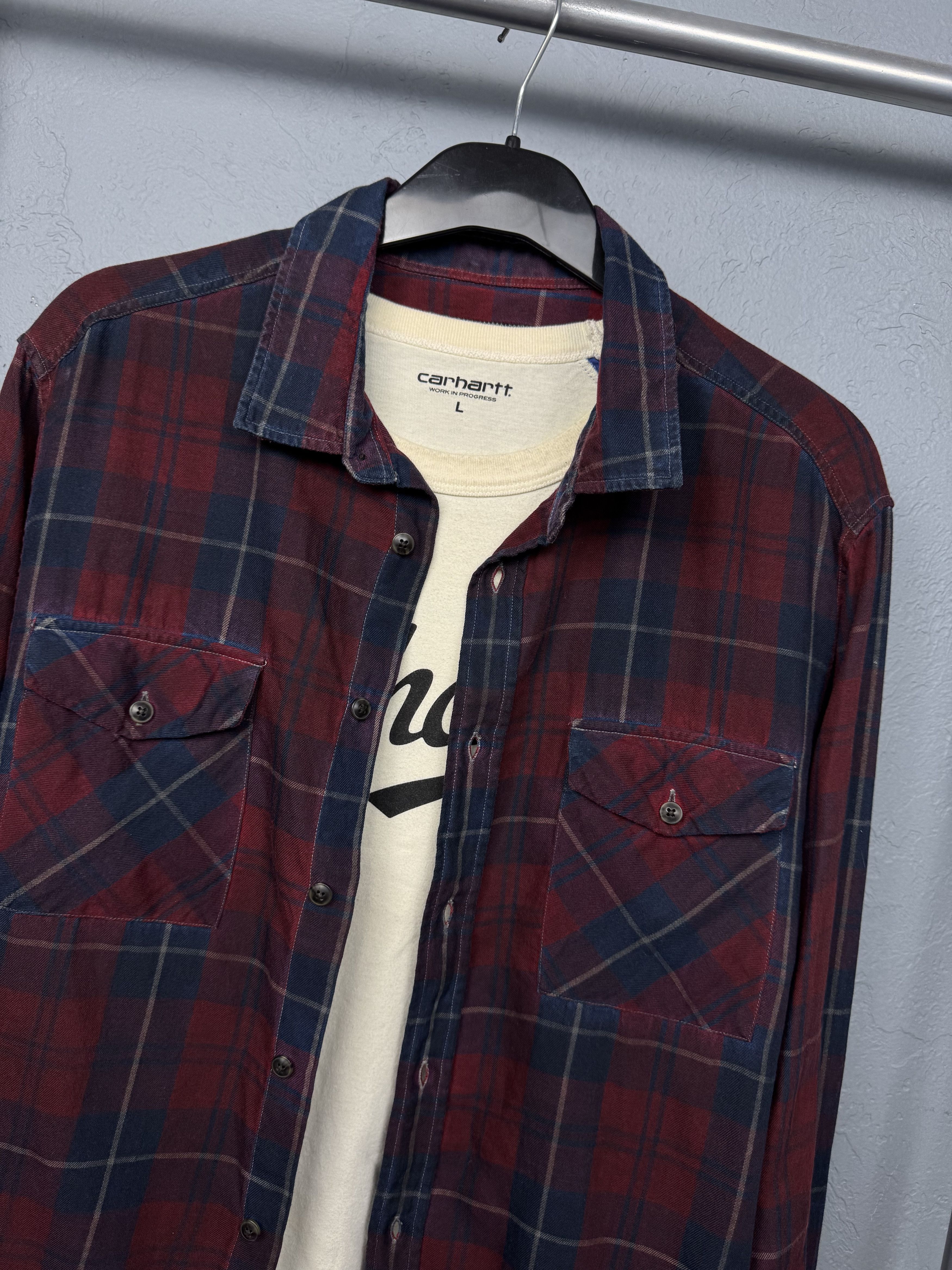 Barbour Barbour International Mens Stanley Flannel Plaid Shirt Size US L / EU 52-54 / 3 - 2 Thumbnail