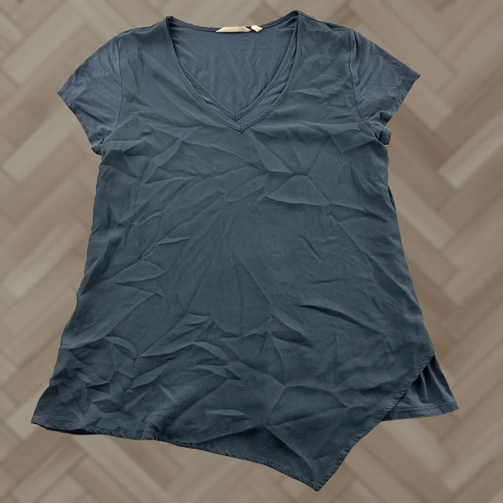 Soft Surroundings Soft Surroundings Short Sleeve Top Women L Blue Shirt Womens Size L Blue Size L / US 10 / IT 46 - 1 Thumbnail