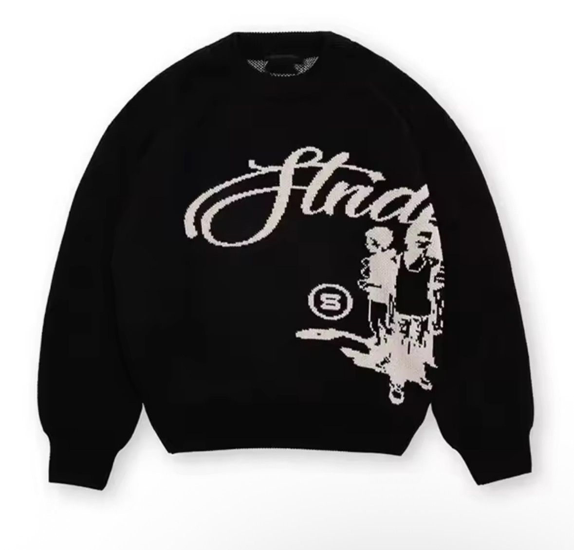 Other Dark Gothic Y2K Jacquard Pullover Knit Loose Sweater Size US XL / EU 56 / 4 - 1 Thumbnail