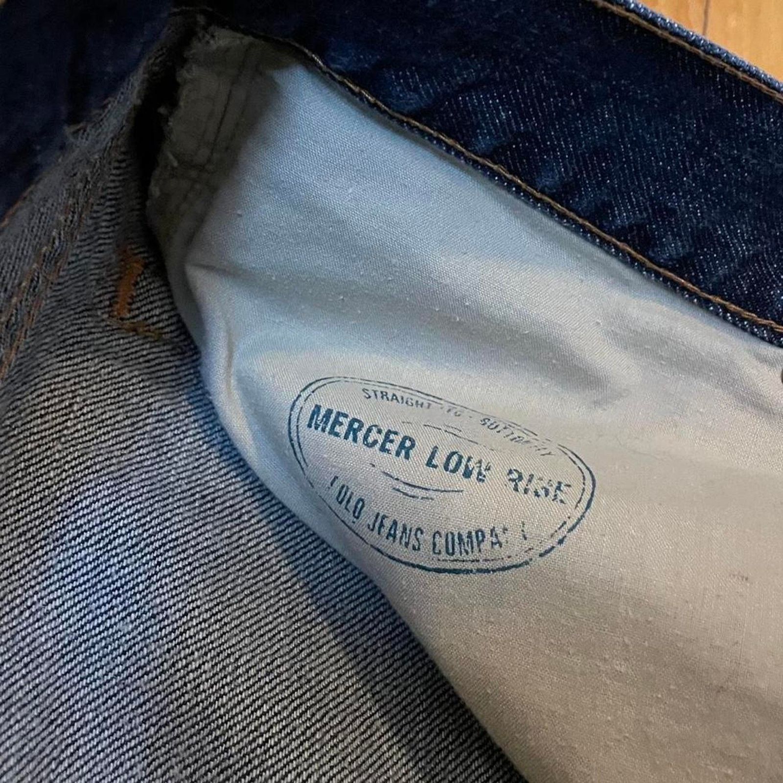 Ralph Lauren 36x30 Low Rise RL Ralph Lauren Blue denim jeans baggy Size US 36 / EU 52 - 6 Thumbnail