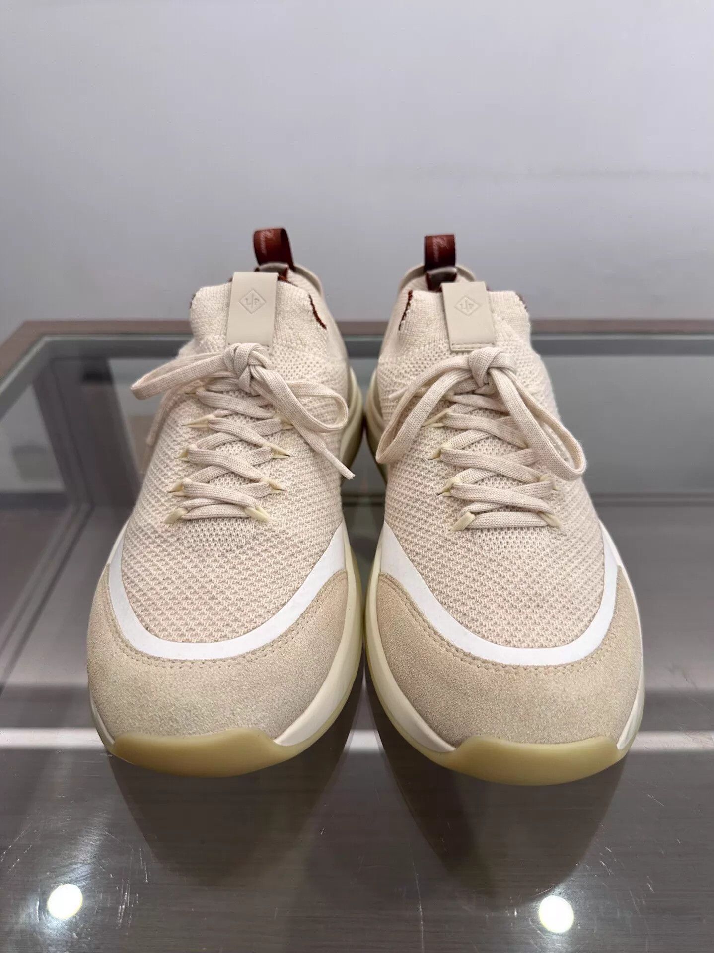 Loro Piana Loro Piana 410 LP Walk Skye Men Beige Mesh Sneaker 42 99 New Size US 9 / EU 42 - 3 Thumbnail