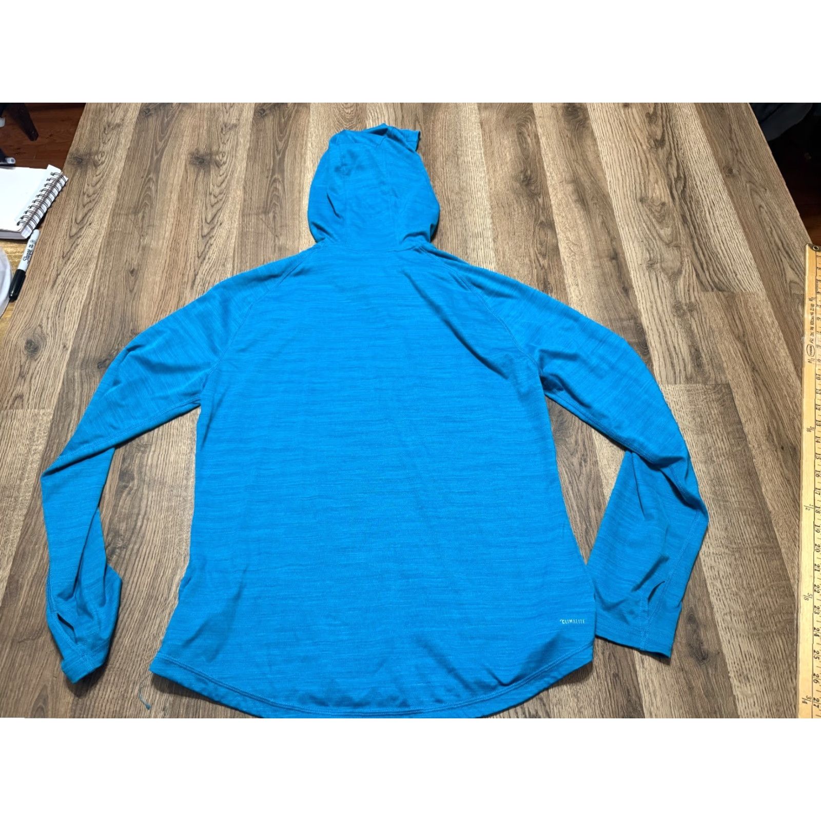 Adidas Adidas Hoodie Womens Large Blue Long Sleeve Pullover Climalite Size L / US 10 / IT 46 - 2 Thumbnail