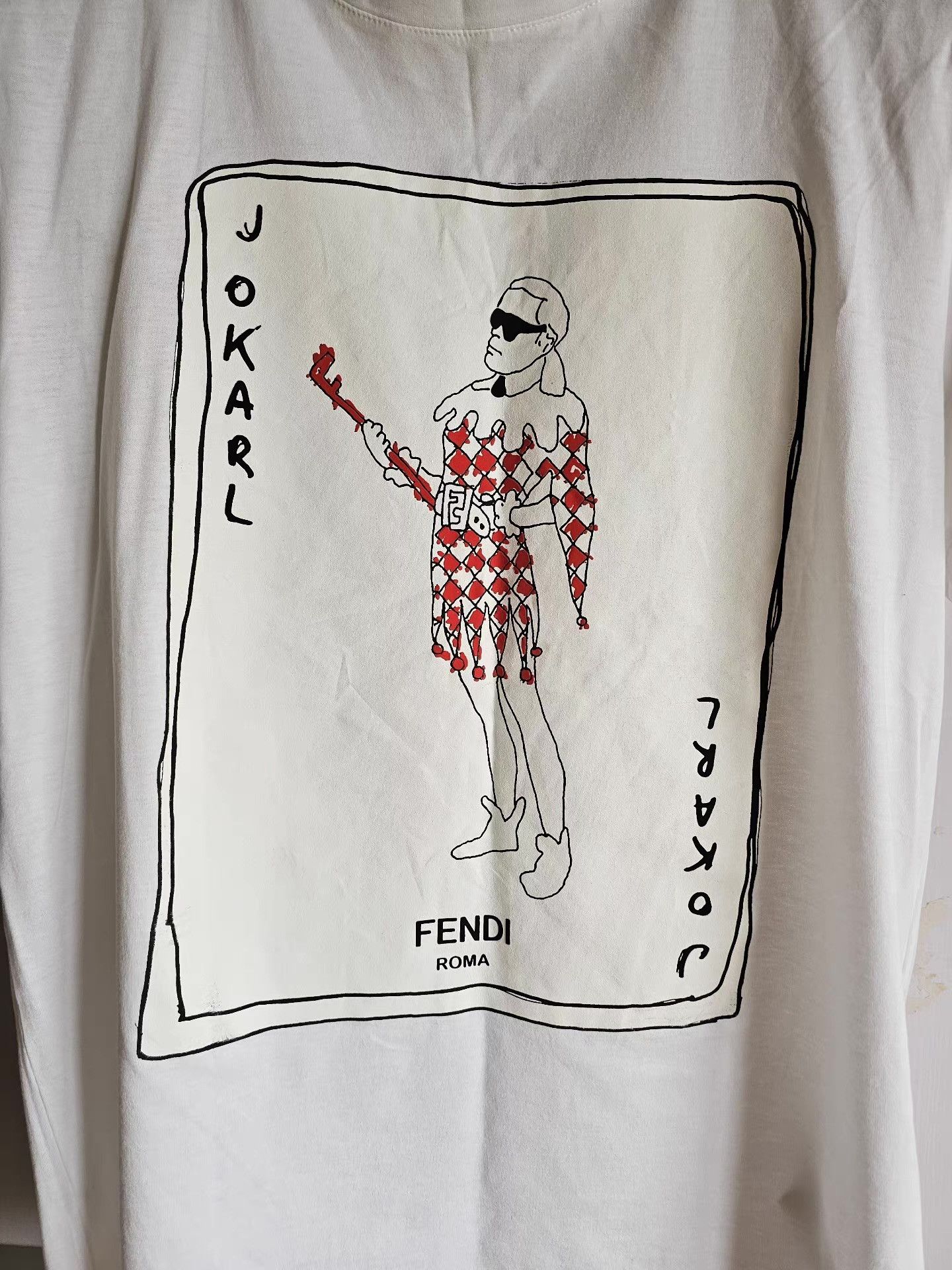 Fendi Fendi poker short-sleeve T-shirt, Size US M / EU 48-50 / 2 - 2 Thumbnail