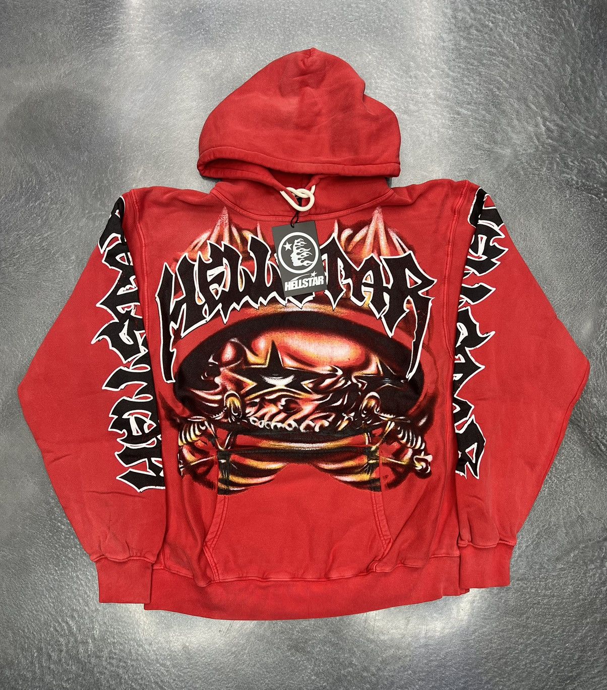 HELLSTAR Hellstar Airbrush Skeleton Hoodie Size US L / EU 52-54 / 3 - 1 Thumbnail