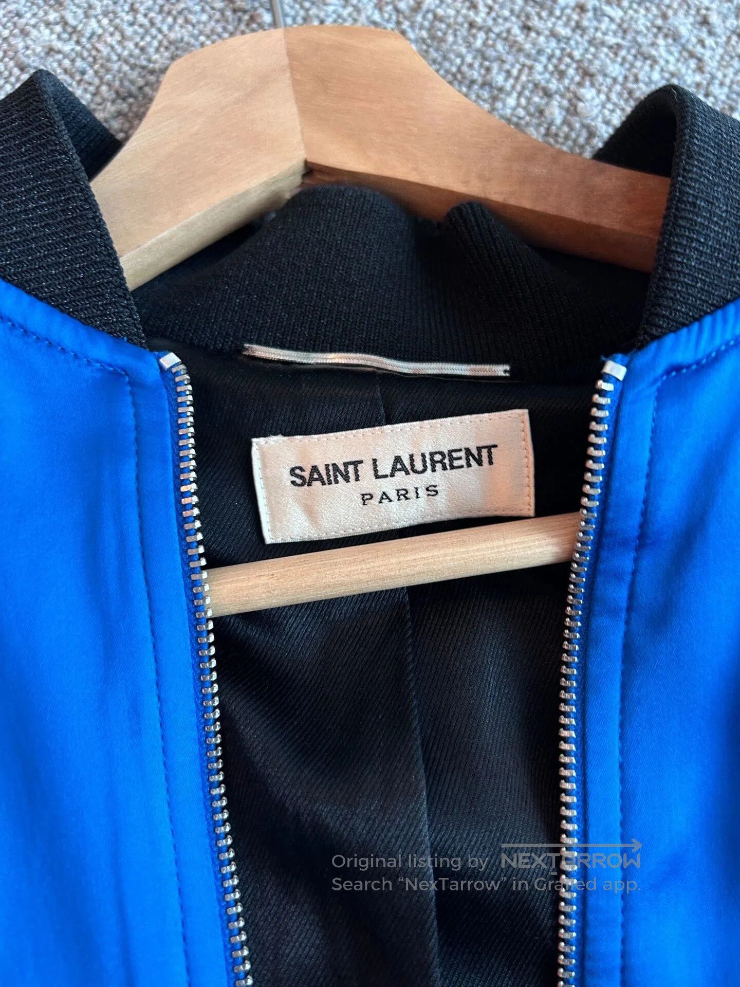 Saint Laurent Paris Saint Laurent Black Shark Baseball Jacket. Size US M / EU 48-50 / 2 - 3 Thumbnail