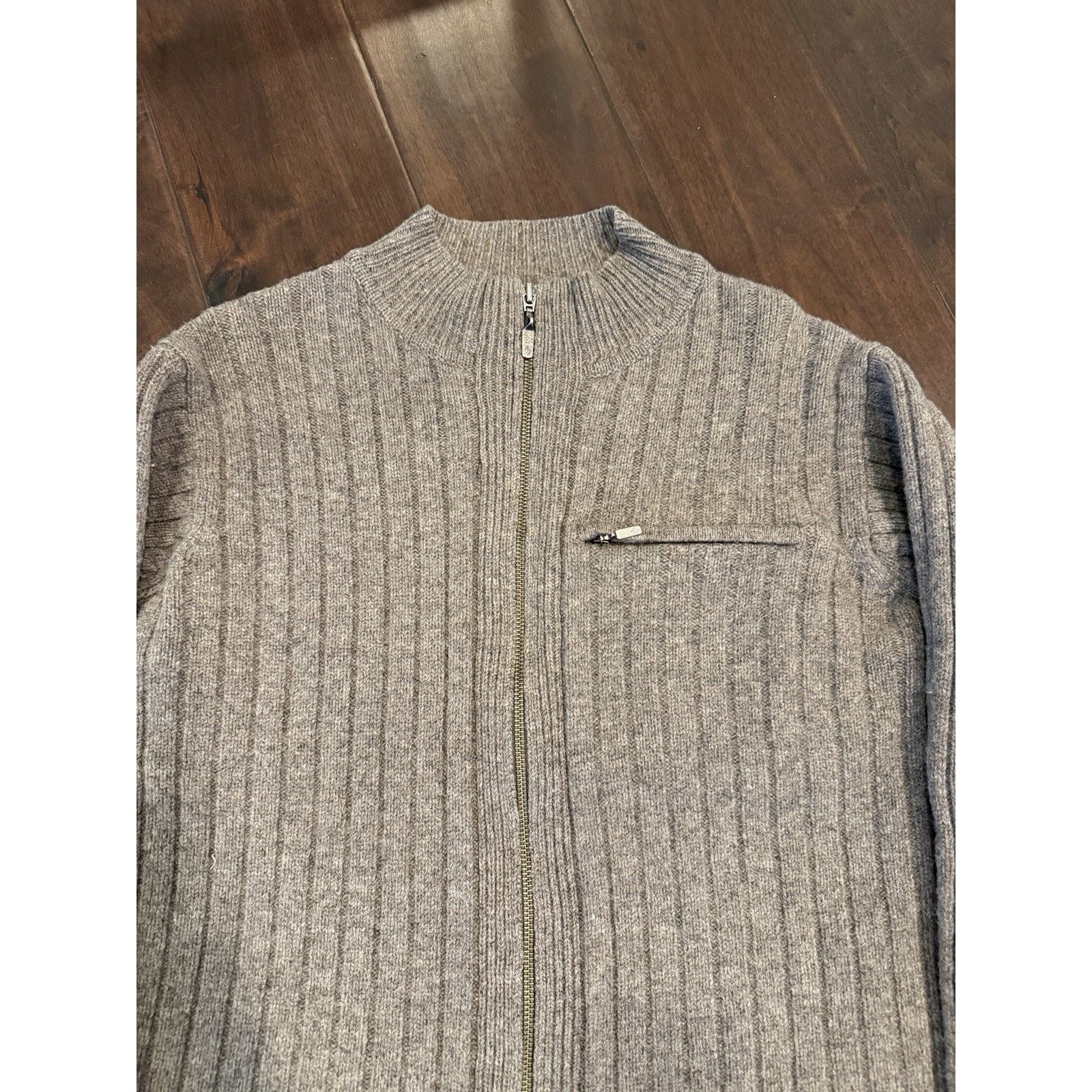Patagonia Vintage Men’s Patagonia Ribbed Drivers Knit Zip Up Sweater Size US M / EU 48-50 / 2 - 2 Thumbnail