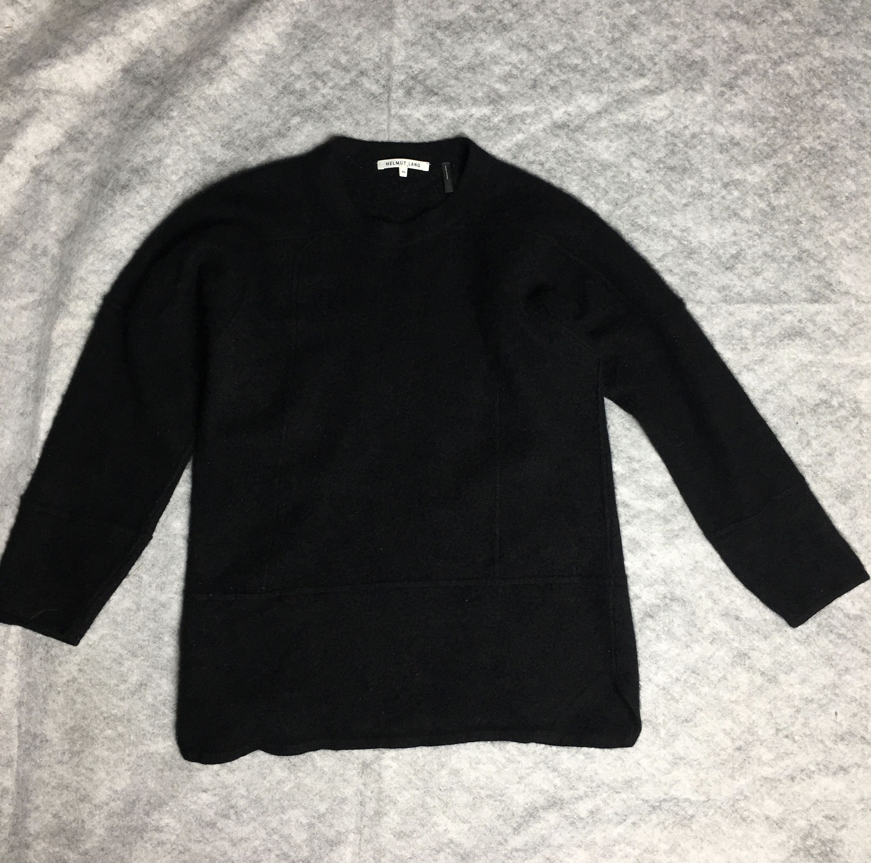 Helmut Lang Helmut Lang Cashmere Black Embroidered Sweater Size XS Size XS / US 0-2 / IT 36-38 - 7 Thumbnail