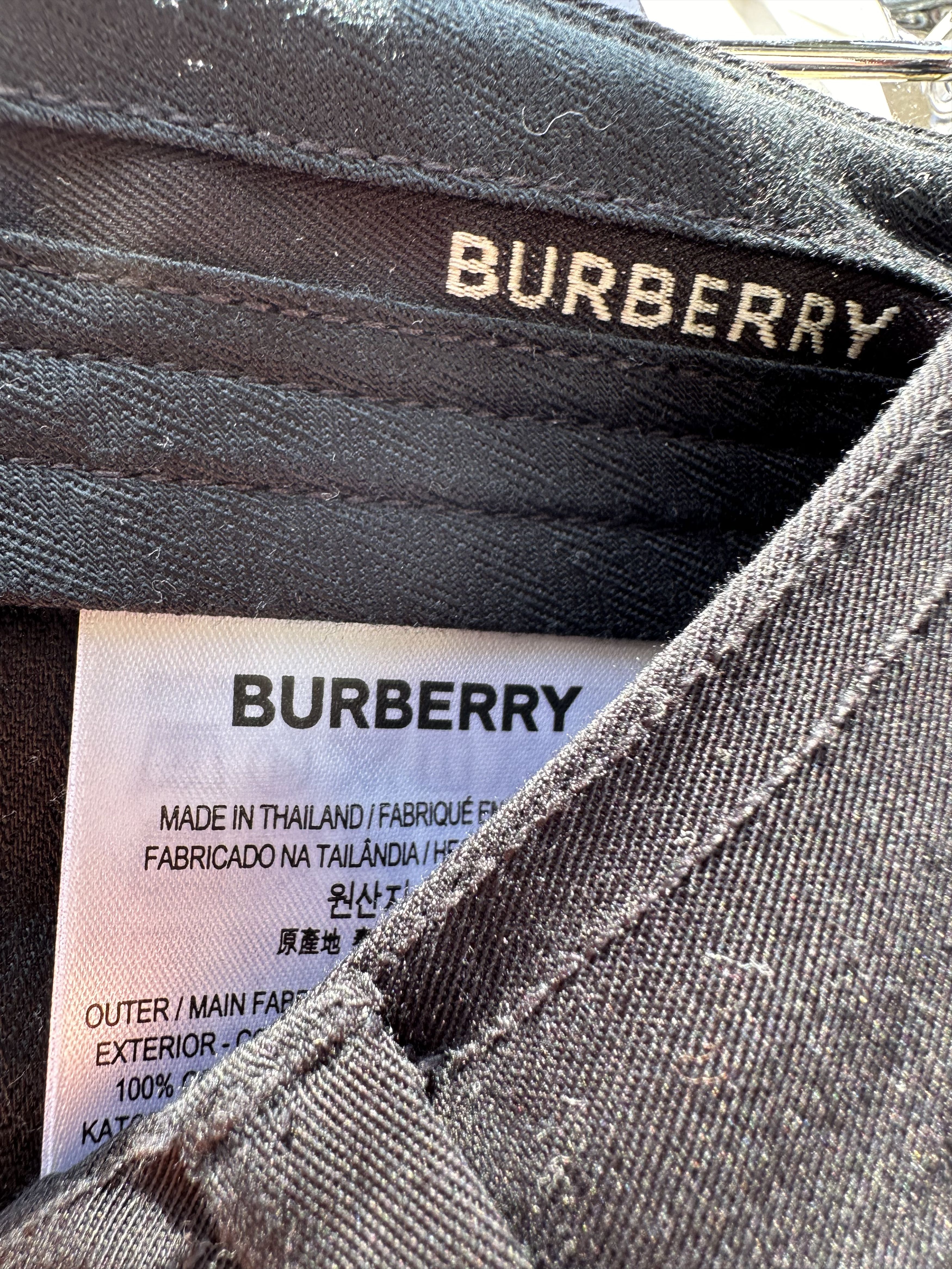Burberry Burberry Icon Stripe Detail Black Twill Tailored Dan Shorts Size US 34 / EU 50 - 4 Thumbnail