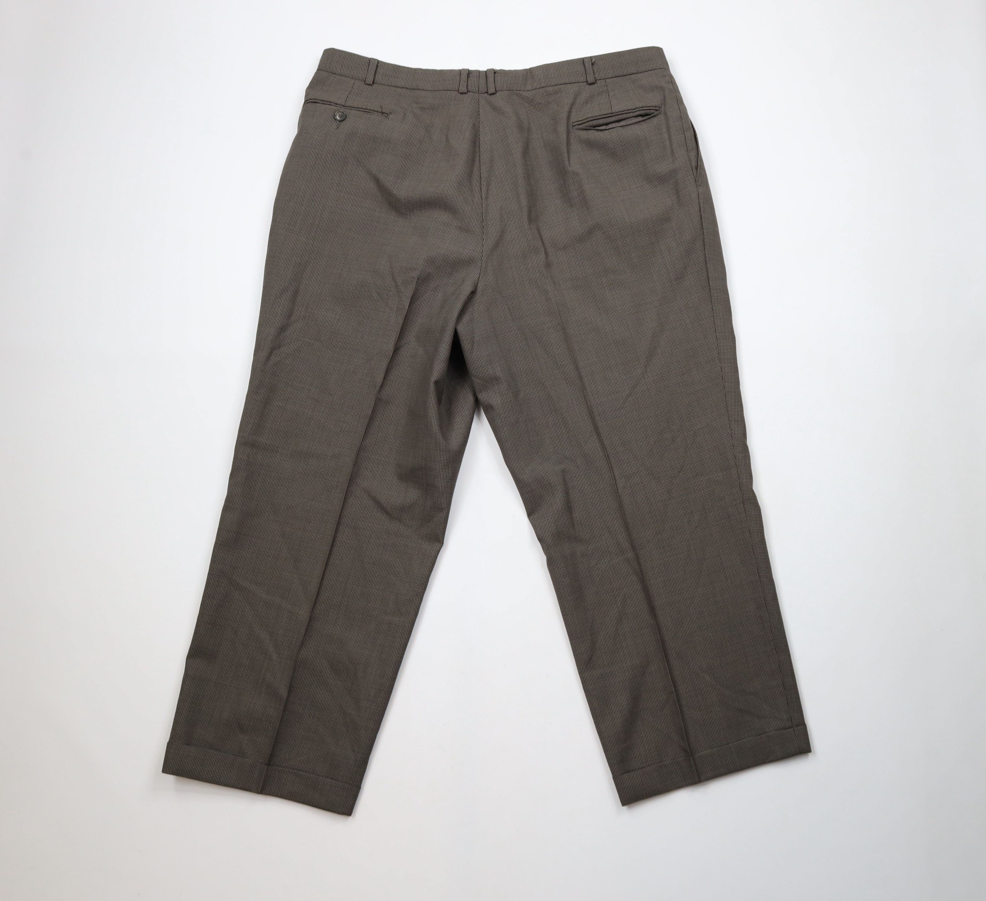 Vintage Vintage 90s Streetwear Houndstooth Wide Leg Chino Pants Size US 38 / EU 54 - 7 Thumbnail
