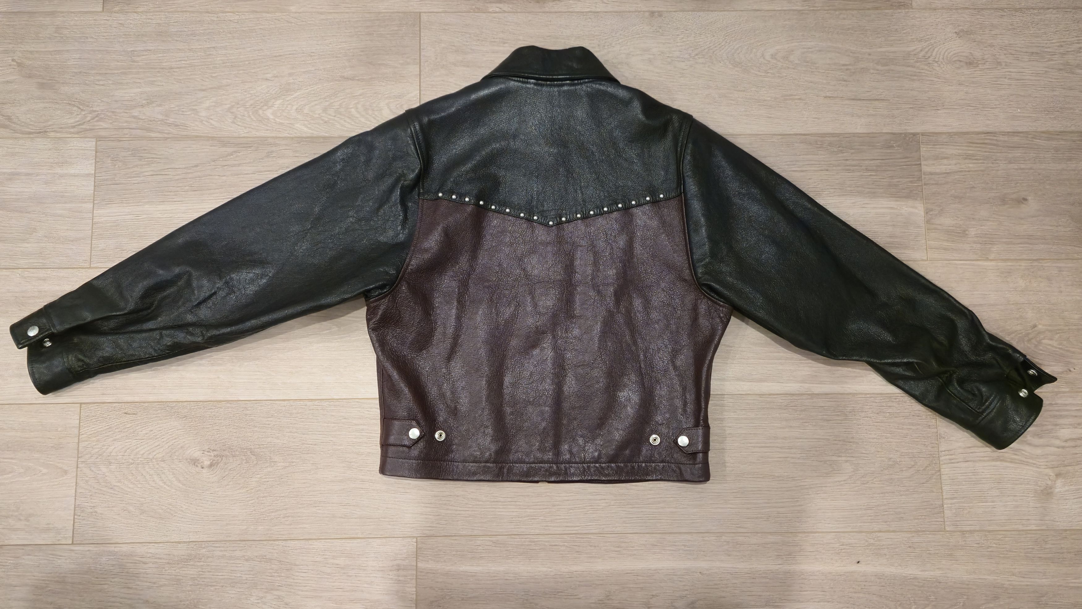 Enfants Riches Deprimes ERD Two-Tone Burgundy Studded Western Jacket Size US S / EU 44-46 / 1 - 2 Thumbnail