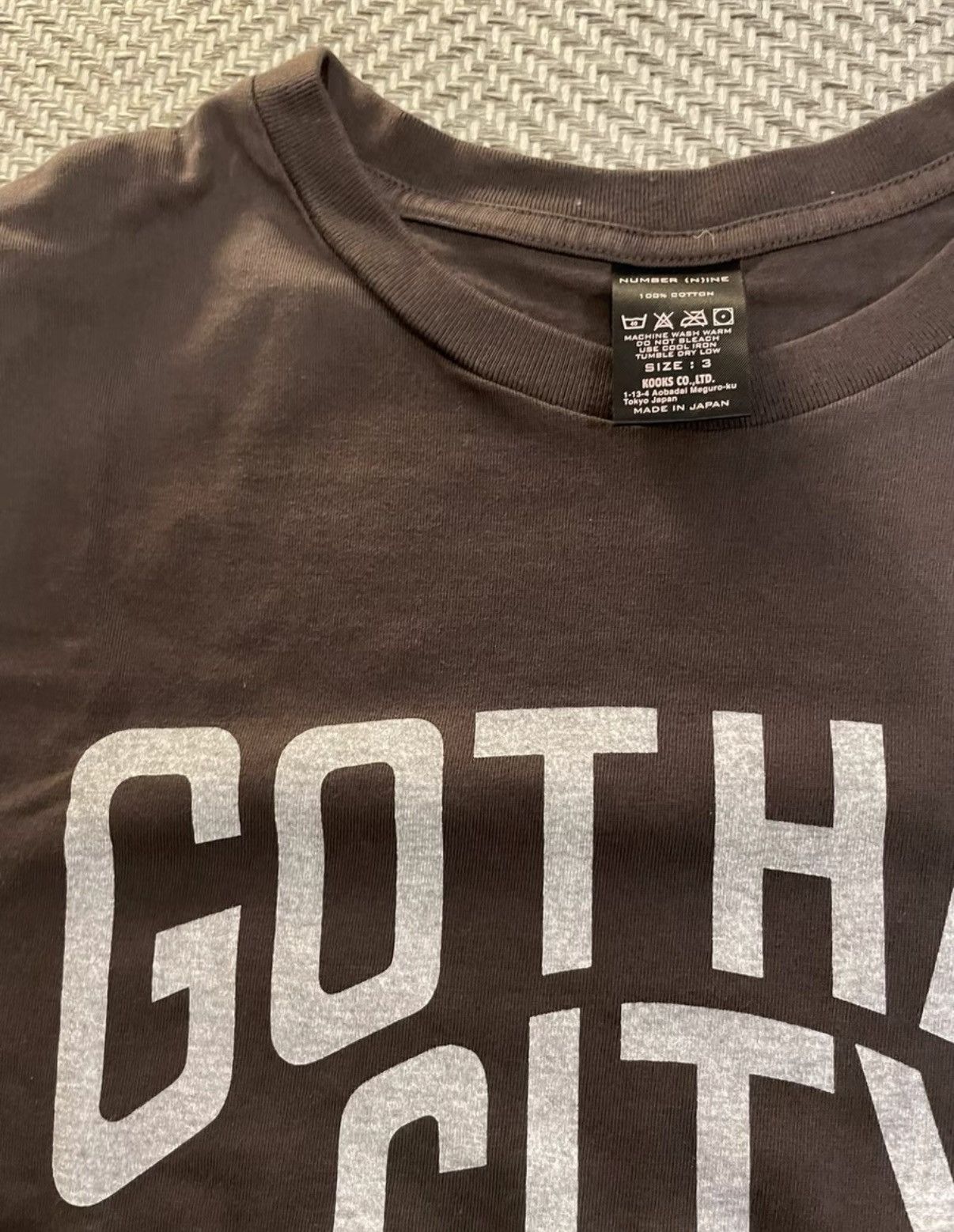 Number (N)ine Number Nine Gotham City Vintage Wash T-Shirt K24 Size US L / EU 52-54 / 3 - 3 Thumbnail