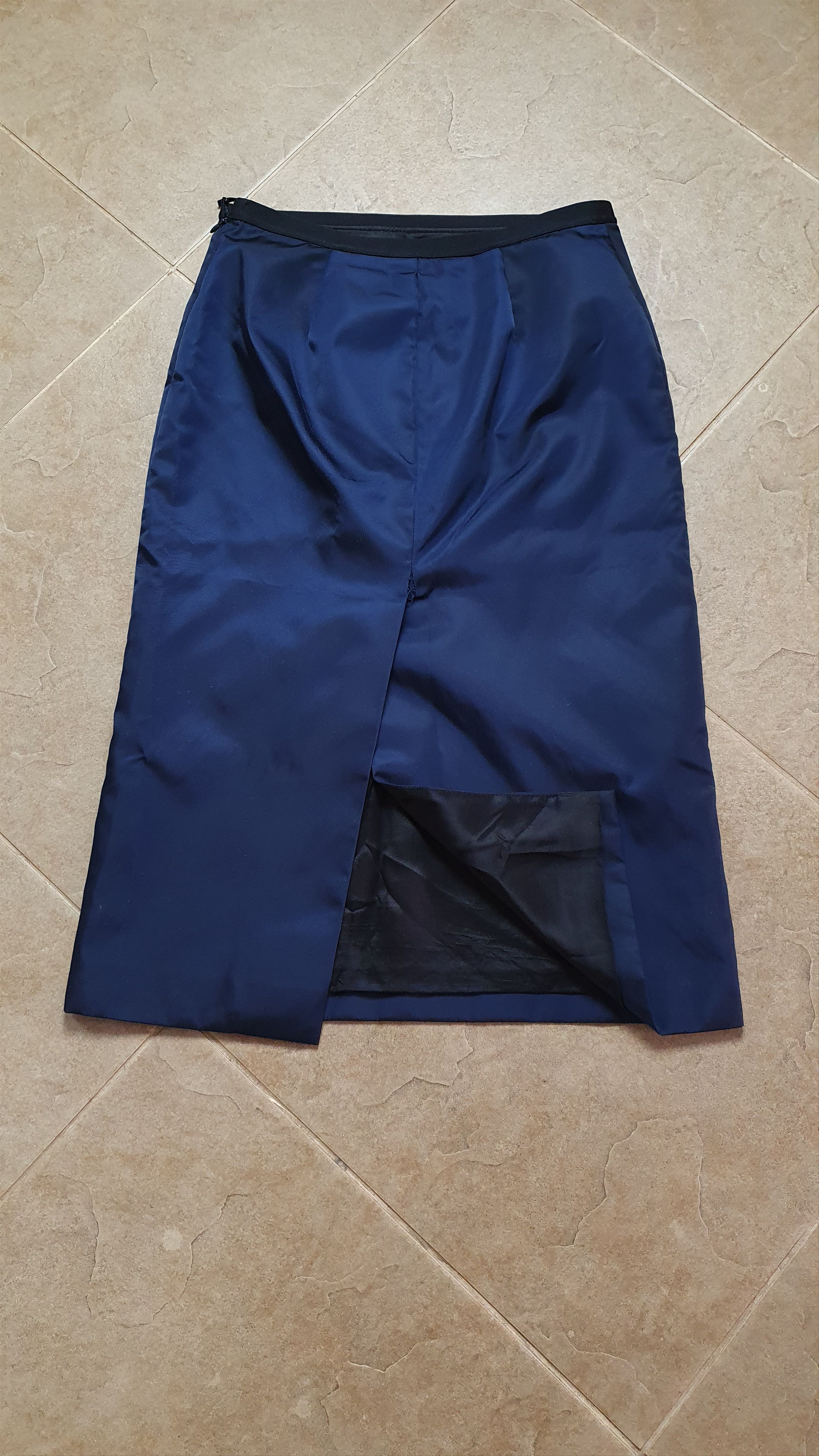 Prada Vintage women's re-nylon skirt PRADA blue skirt size 38 Size 38" / US 16 / IT 52 - 19 Thumbnail