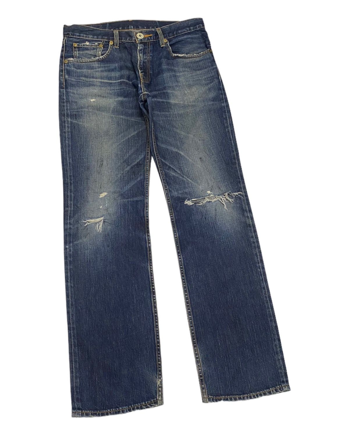 Levi's VINTAGE LEVIS 502 DISTRESSED DENIM JEANS Size US 34 / EU 50 - 6 Thumbnail