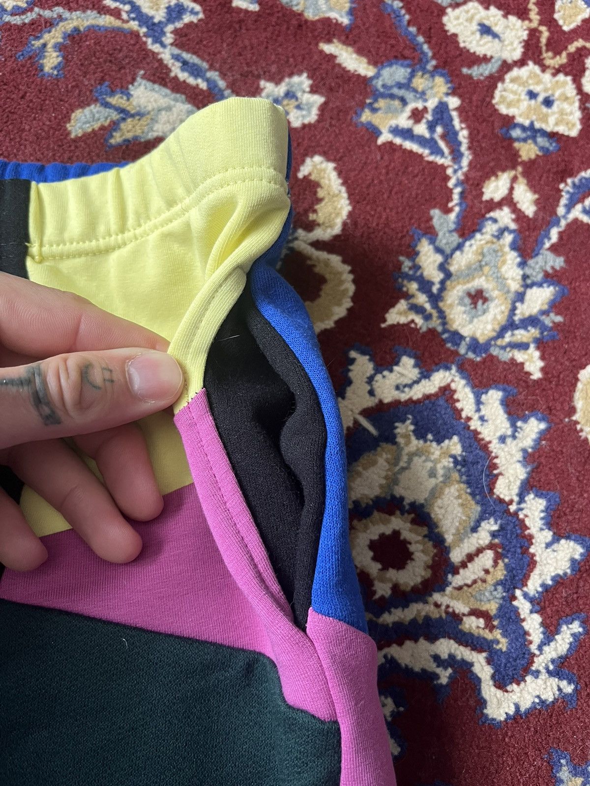 Lil Peep Custom Patchwork “Lil Peep” Style Rebuild SweatPants 1of1 Size US 32 / EU 48 - 9 Thumbnail